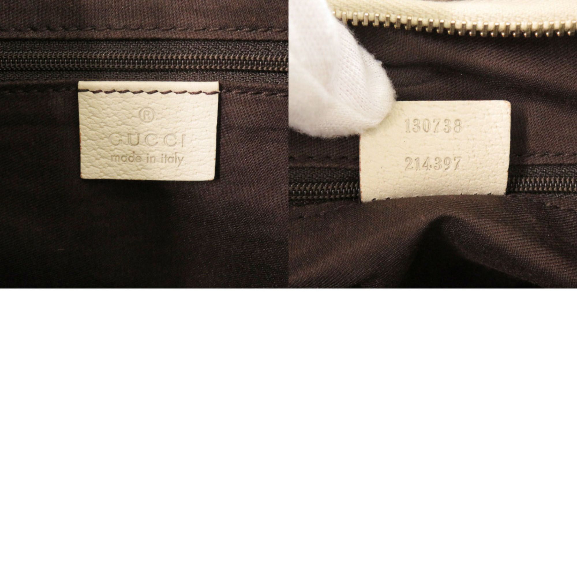 Gg Canvas Leather Shoulder Bag (Pre-Owned) - Gucci - Modalova