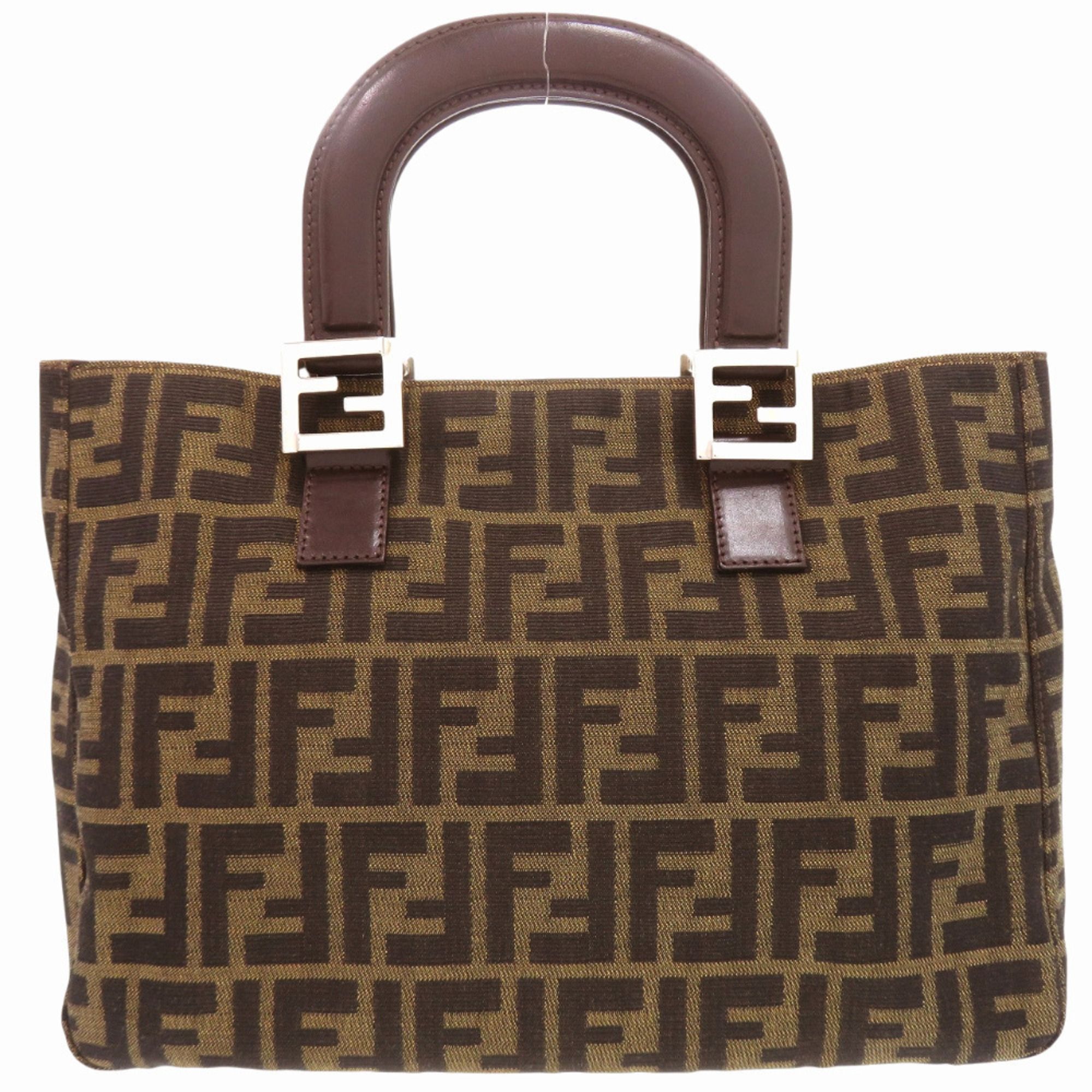 Leather Canvas Handbag (Pre-Owned) - Fendi - Modalova