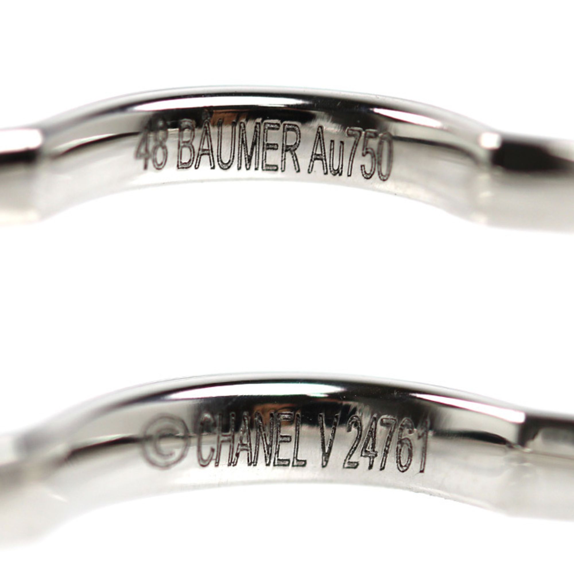White Gold (18K) Band Ring (Pre-Owned) - Chanel - Modalova