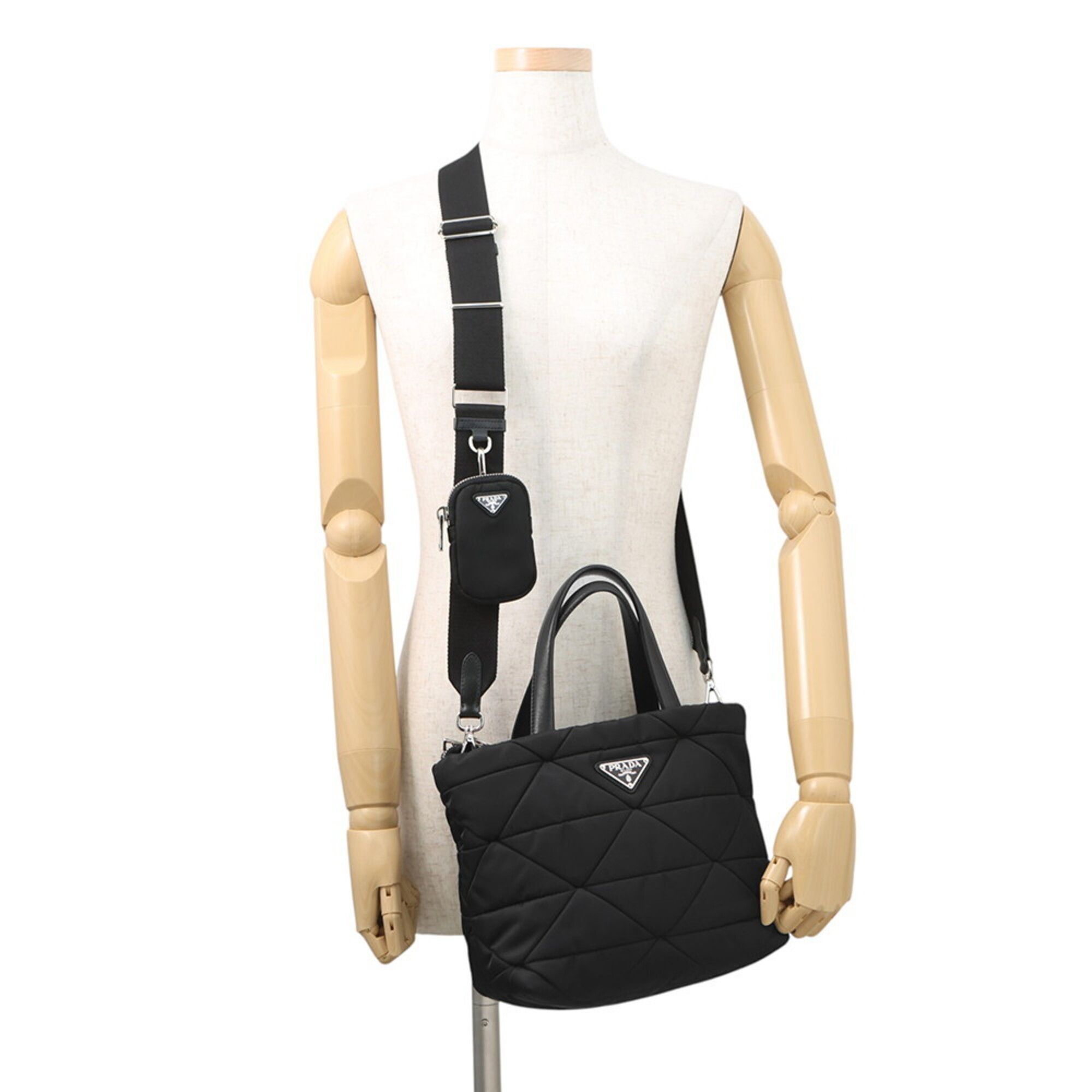 Nylon Leather Handbag Tote Bag (Pre-Owned) - Prada - Modalova