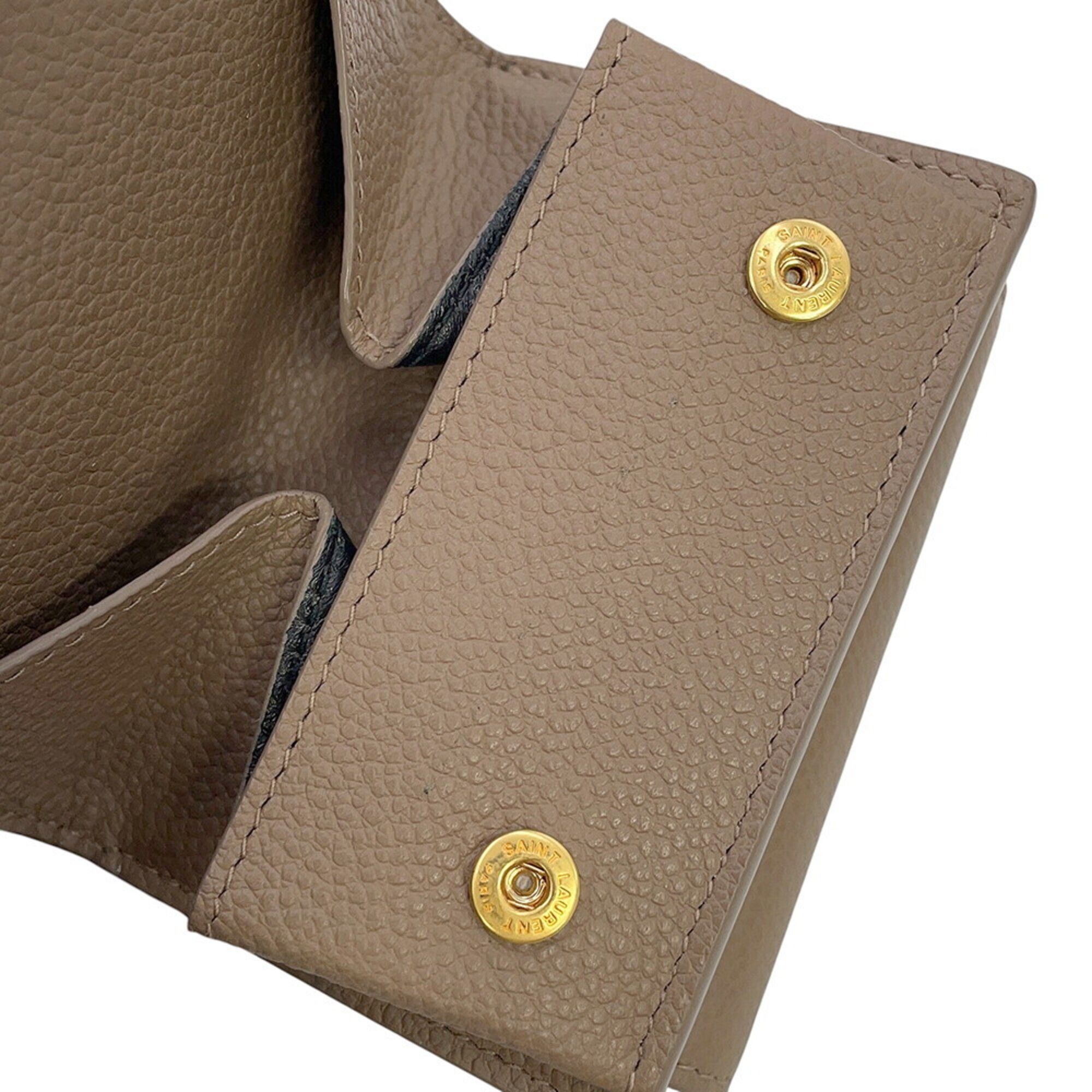 Leather Wallet (Tri-Fold) (Pre-Owned) - Yves Saint Laurent - Modalova