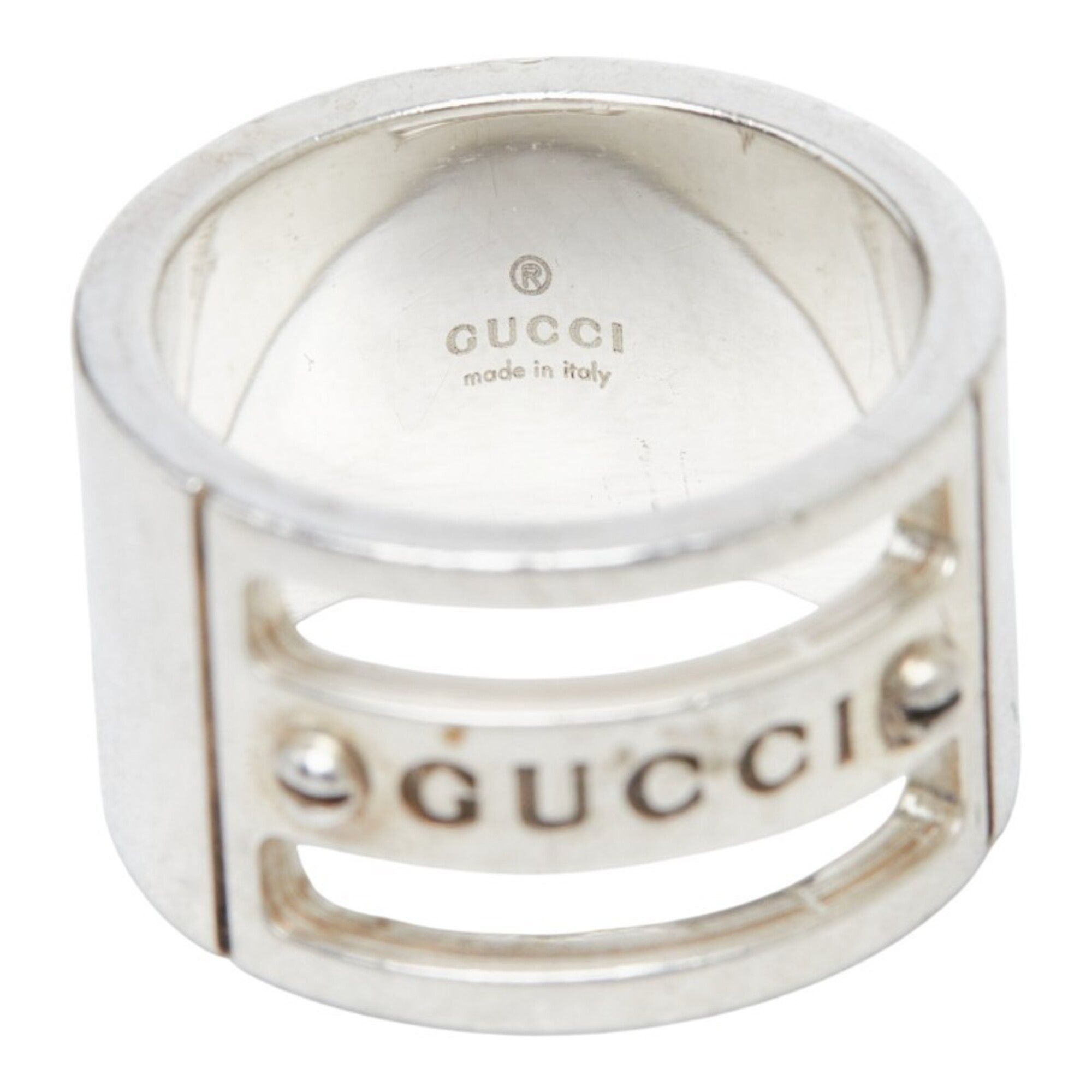 Silver 925 Band Ring (Pre-Owned) - Gucci - Modalova