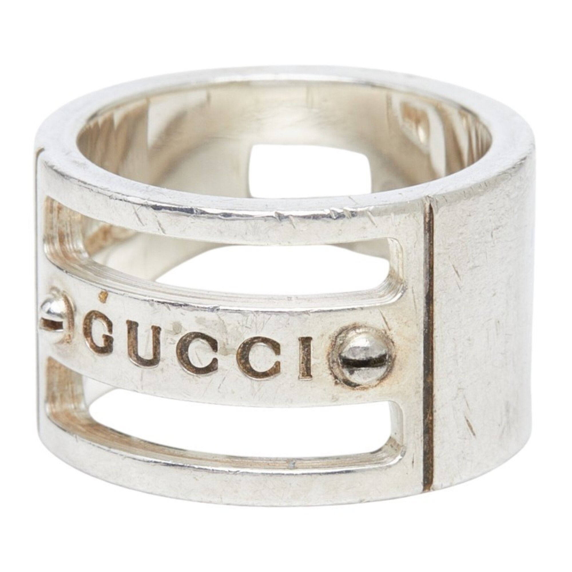 Silver 925 Band Ring (Pre-Owned) - Gucci - Modalova