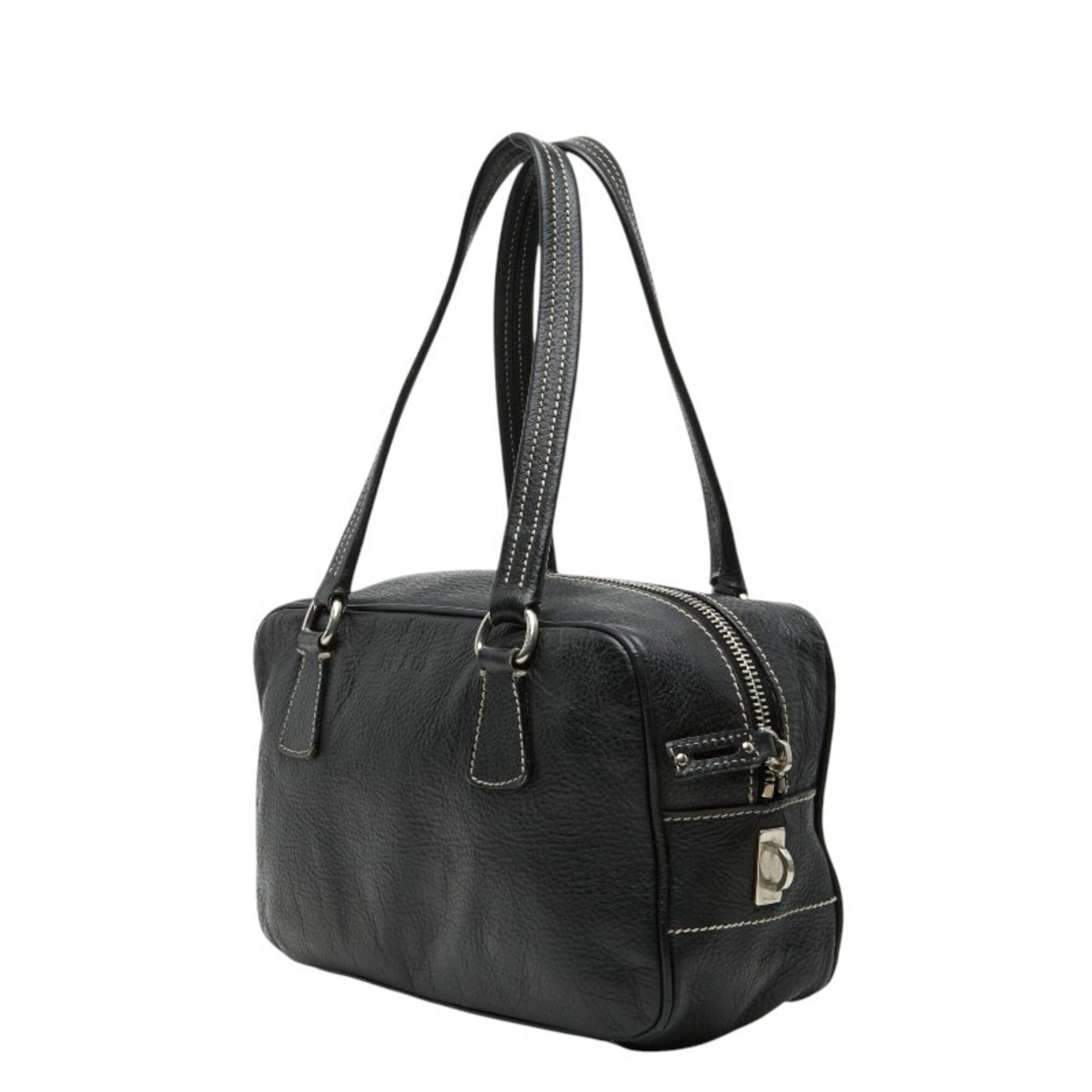 Leather Boston Bag Handbag (Pre-Owned) - Prada - Modalova
