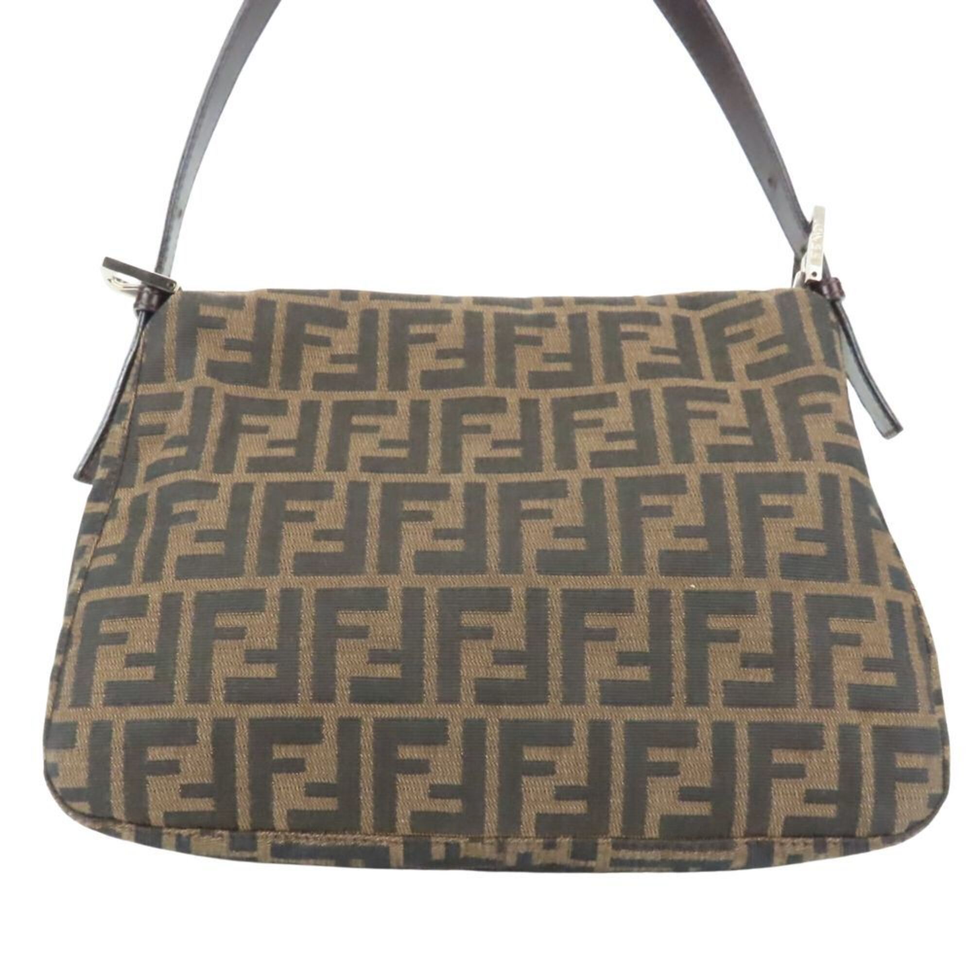 Zucca Canvas Leather Shoulder Bag (Pre-Owned) - Fendi - Modalova