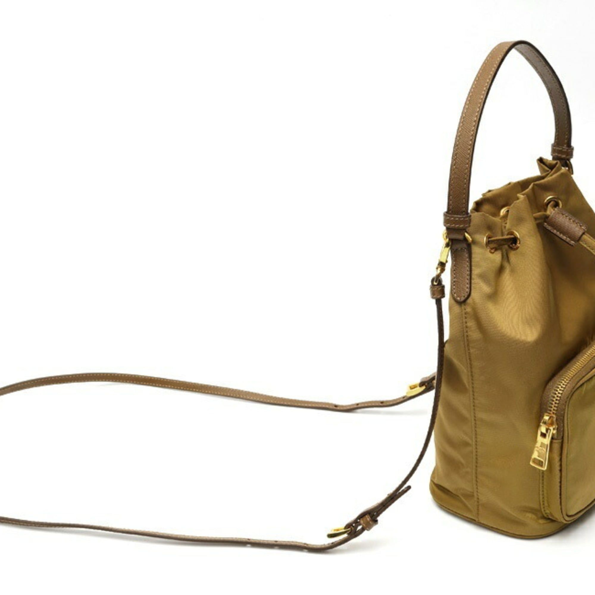 Nylon Leather Shoulder Bag (Pre-Owned) - Prada - Modalova