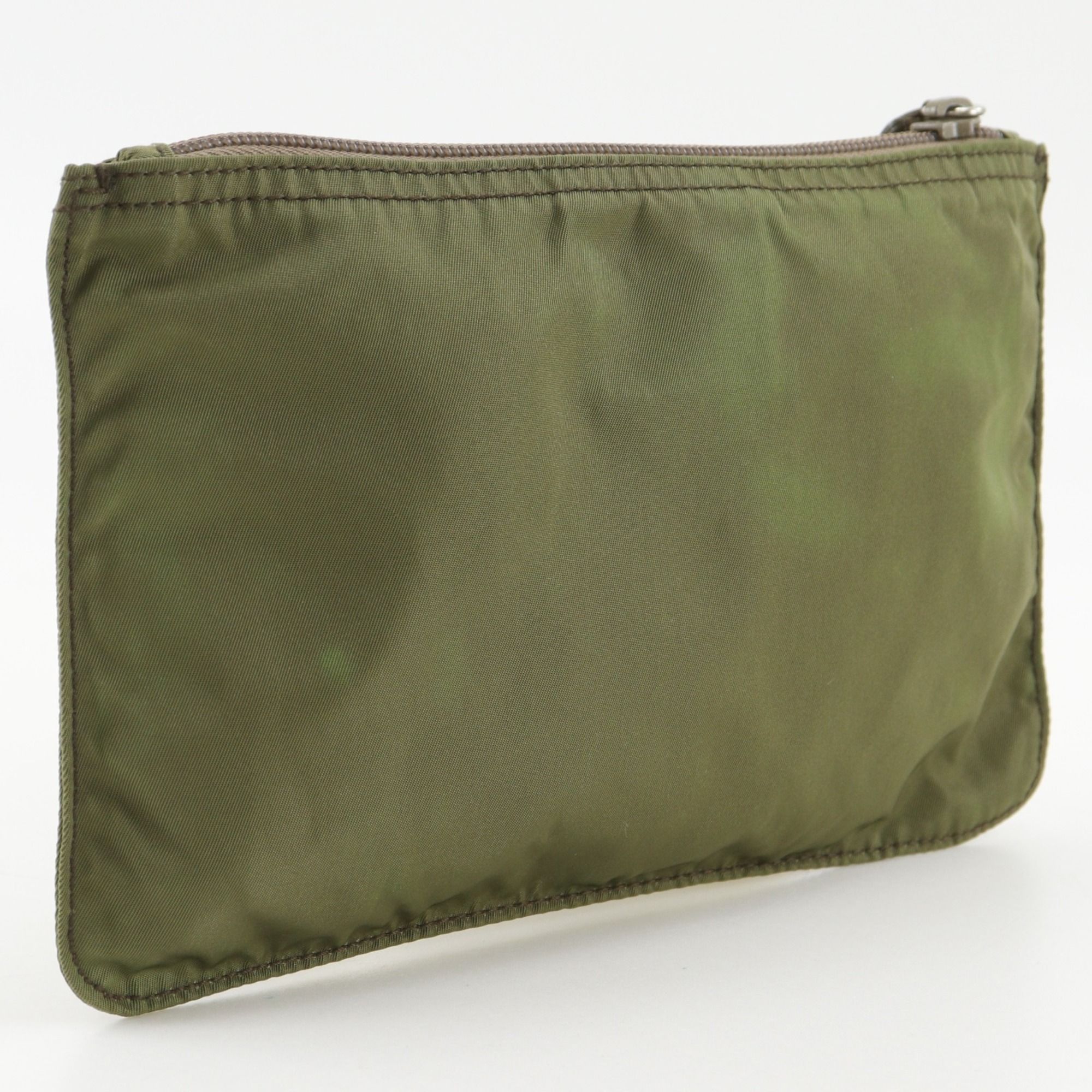 Prada Khaki Nylon Pouch (Pre-Owned) - Prada - Modalova