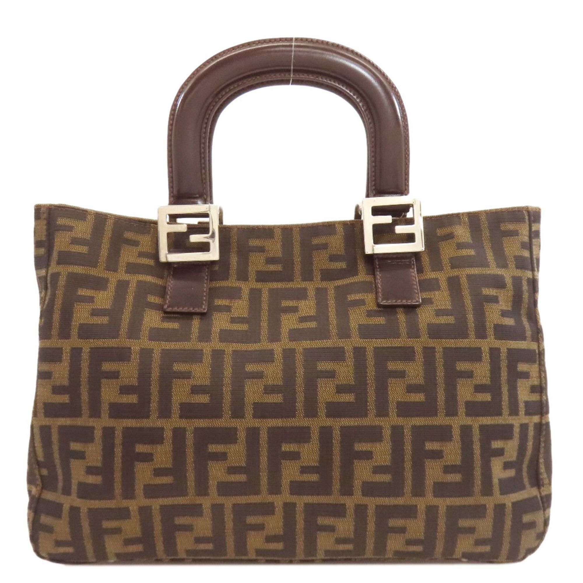 Canvas Leather Handbag (Pre-Owned) - Fendi - Modalova