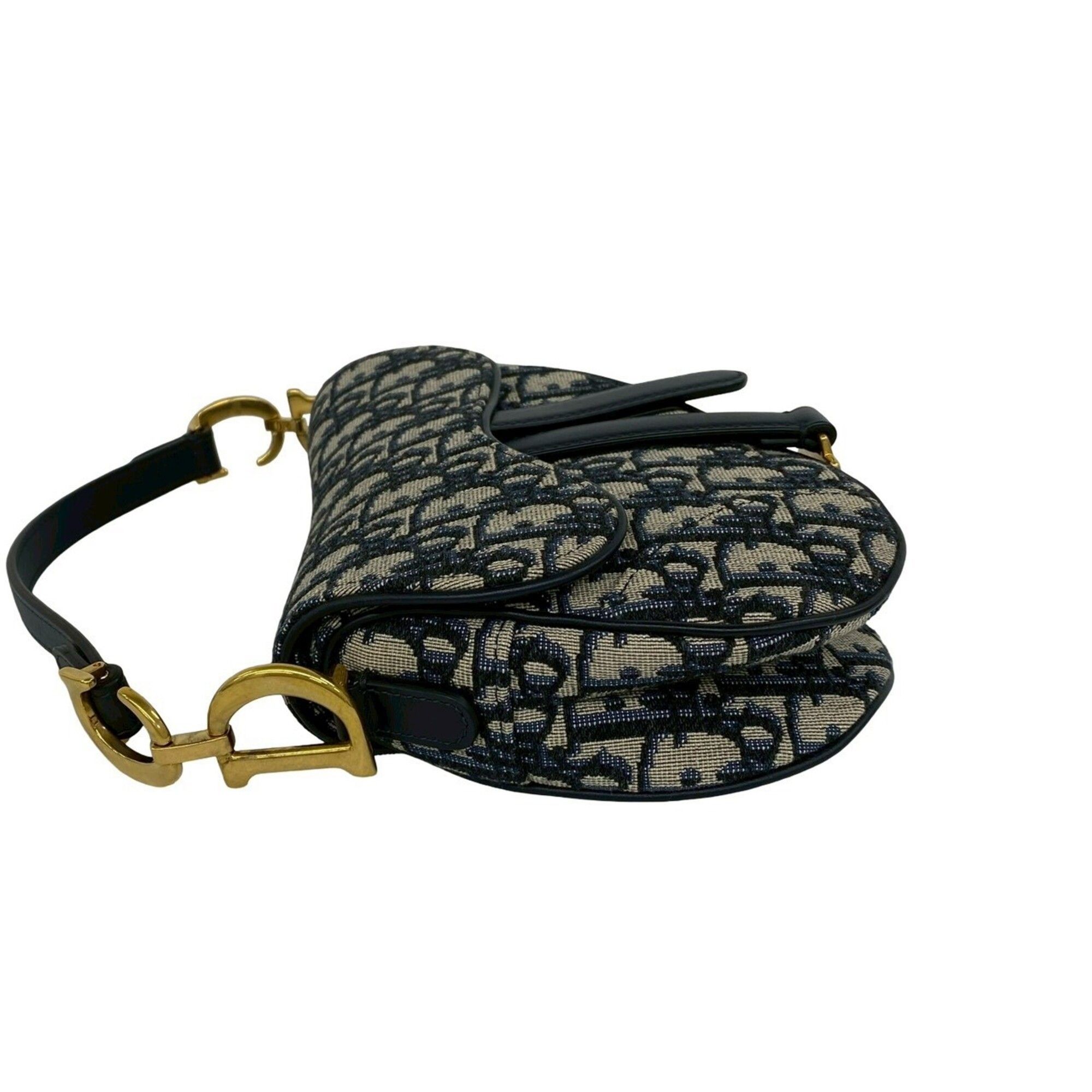 Canvas Leather Handbag Saddle Bag Shoulder Bag (Pre-Owned) - Christian Dior - Modalova