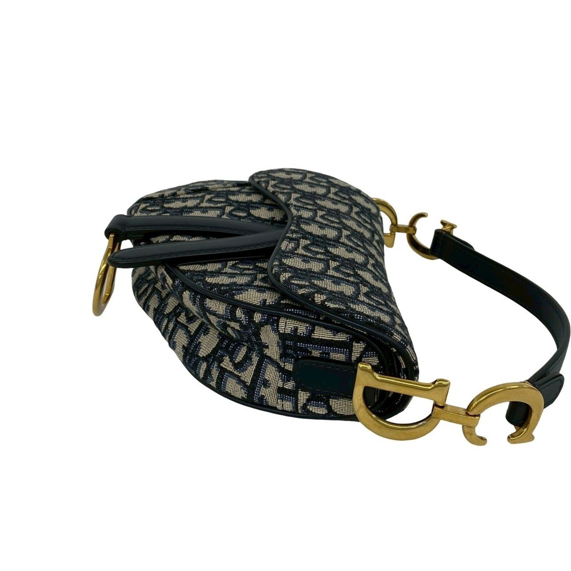 Canvas Leather Handbag Saddle Bag Shoulder Bag (Pre-Owned) - Christian Dior - Modalova