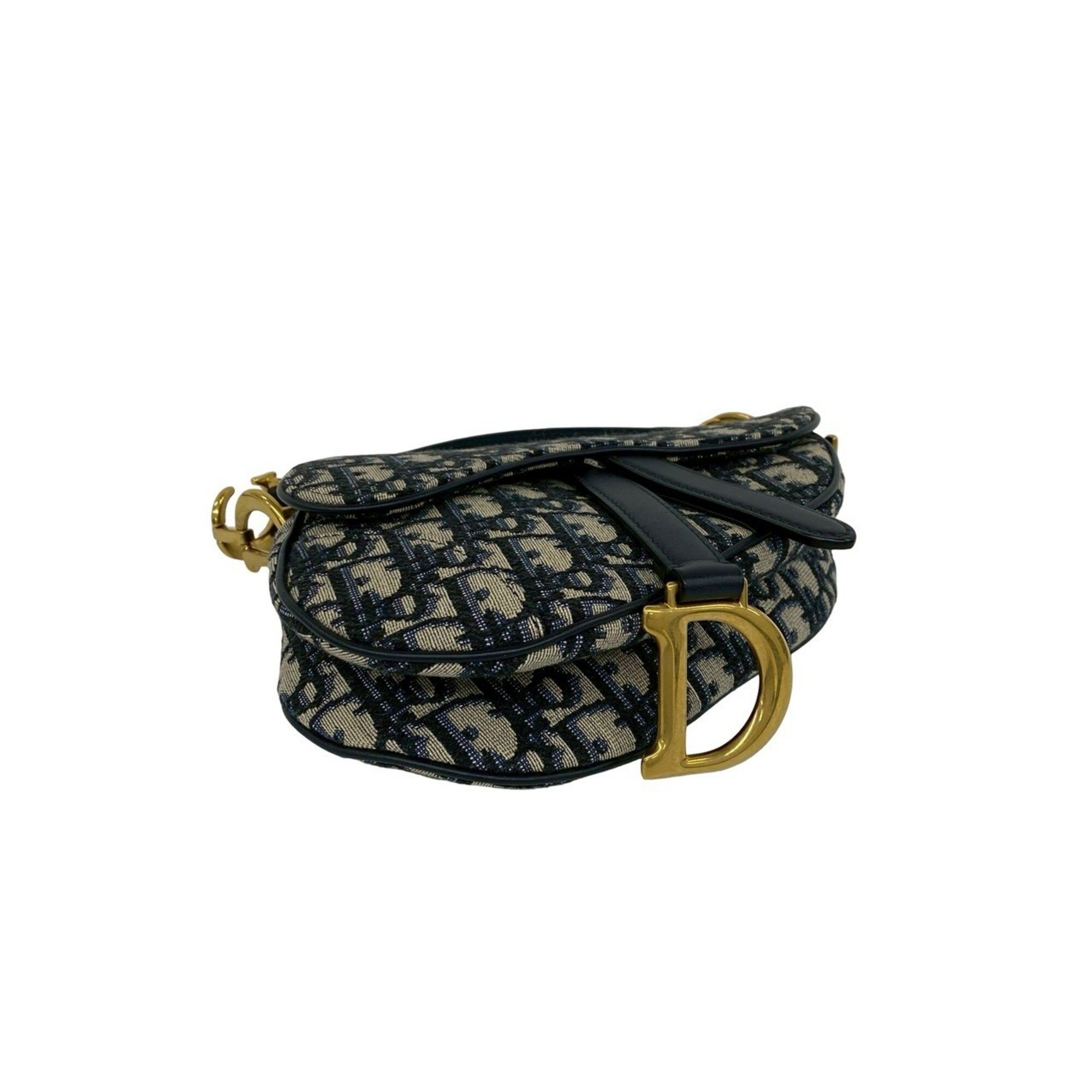 Canvas Leather Handbag Saddle Bag Shoulder Bag (Pre-Owned) - Christian Dior - Modalova