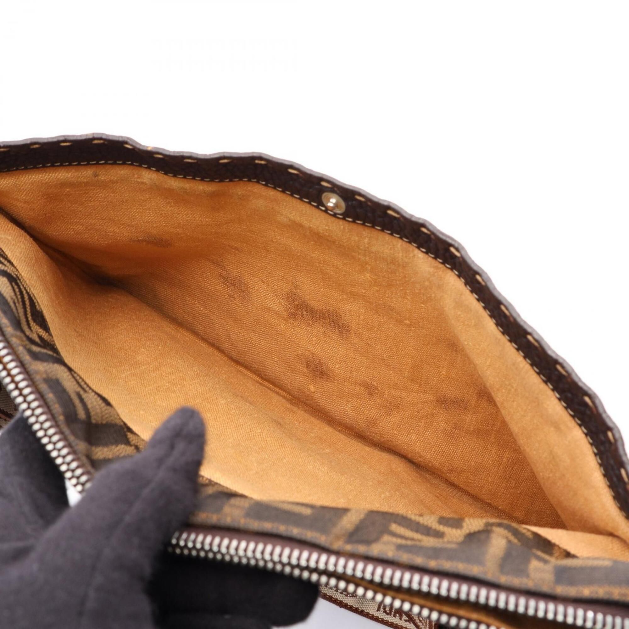 Canvas Leather Handbag Shoulder Bag (Pre-Owned) - Fendi - Modalova