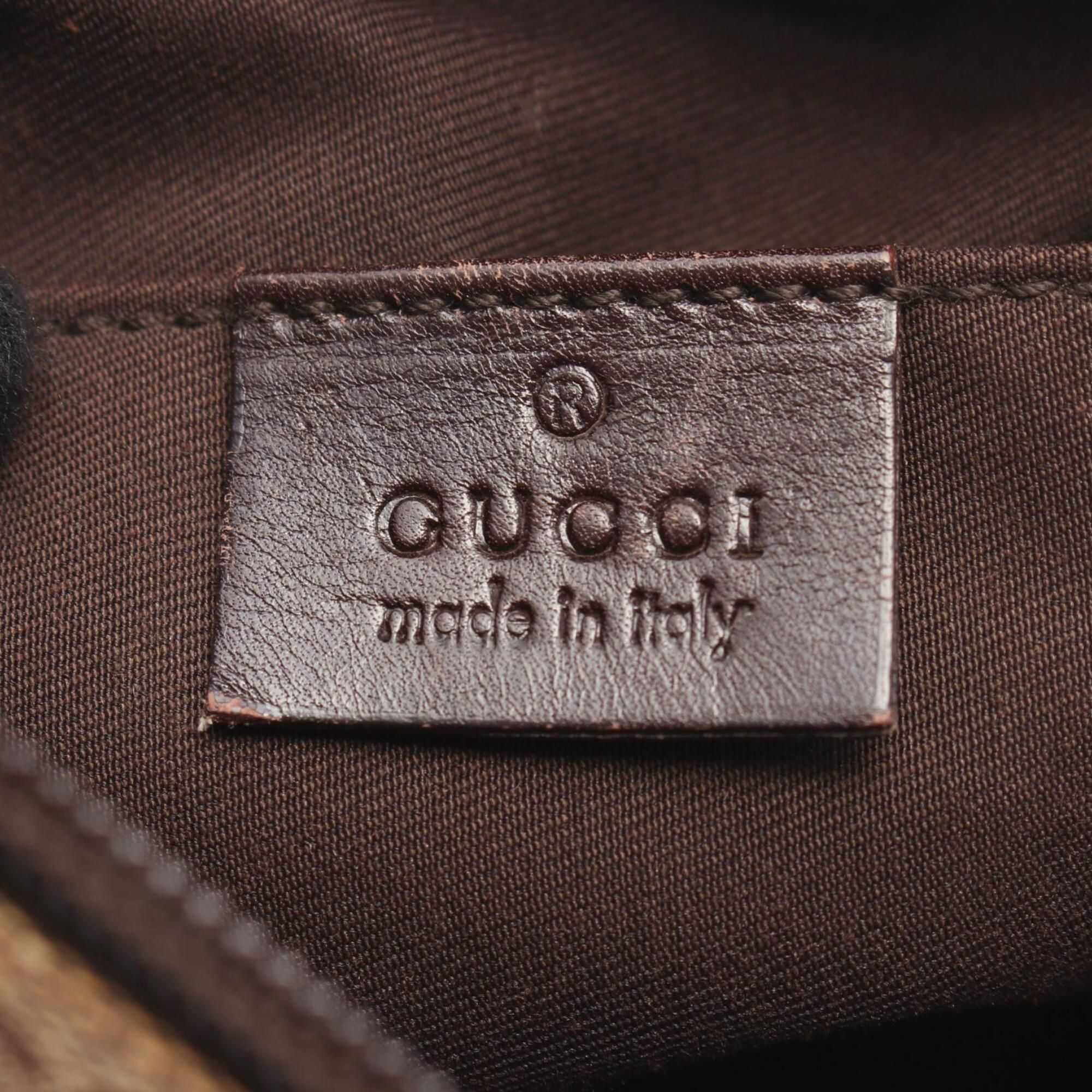 Canvas Leather Handbag Shoulder Bag (Pre-Owned) - Gucci - Modalova