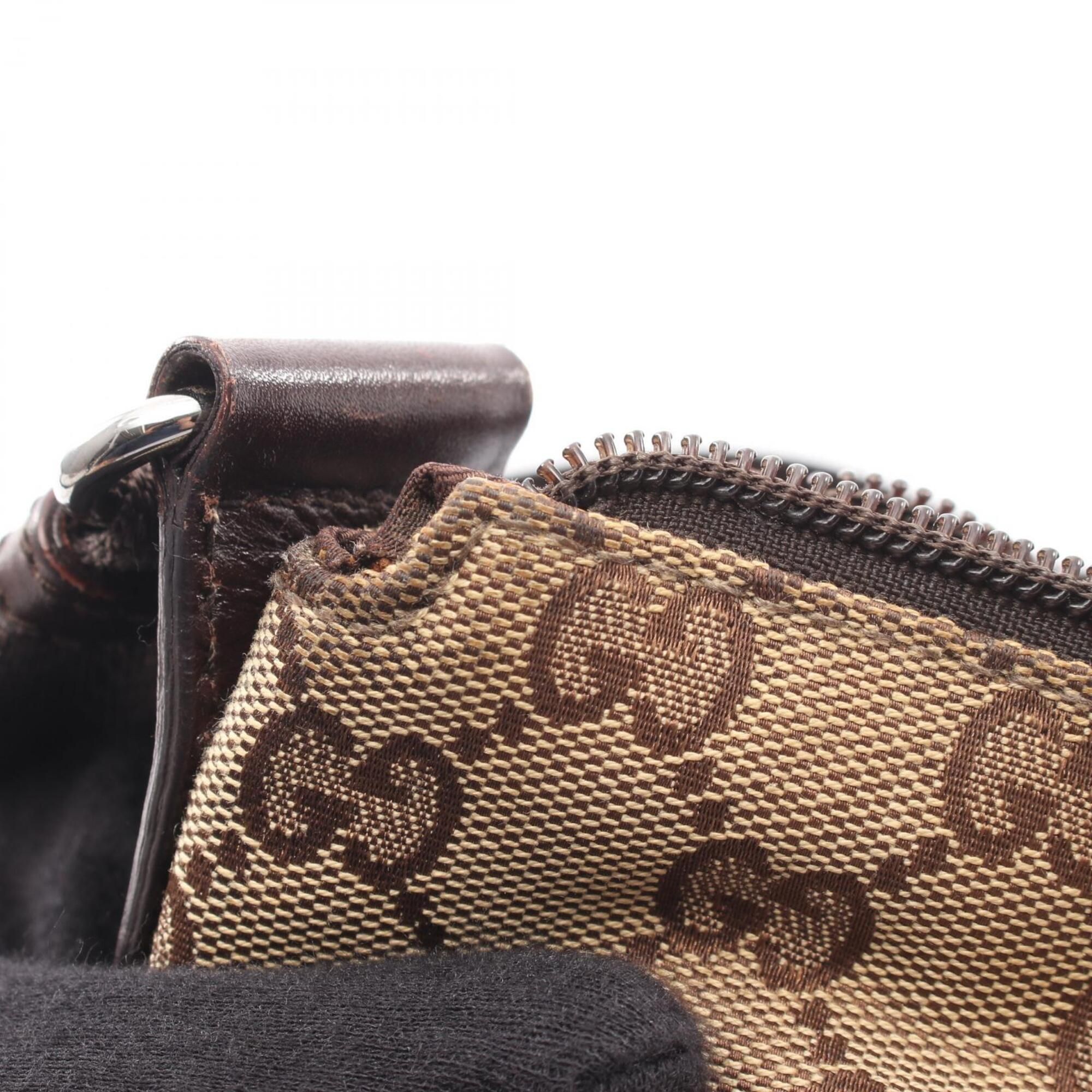 Canvas Leather Handbag Shoulder Bag (Pre-Owned) - Gucci - Modalova