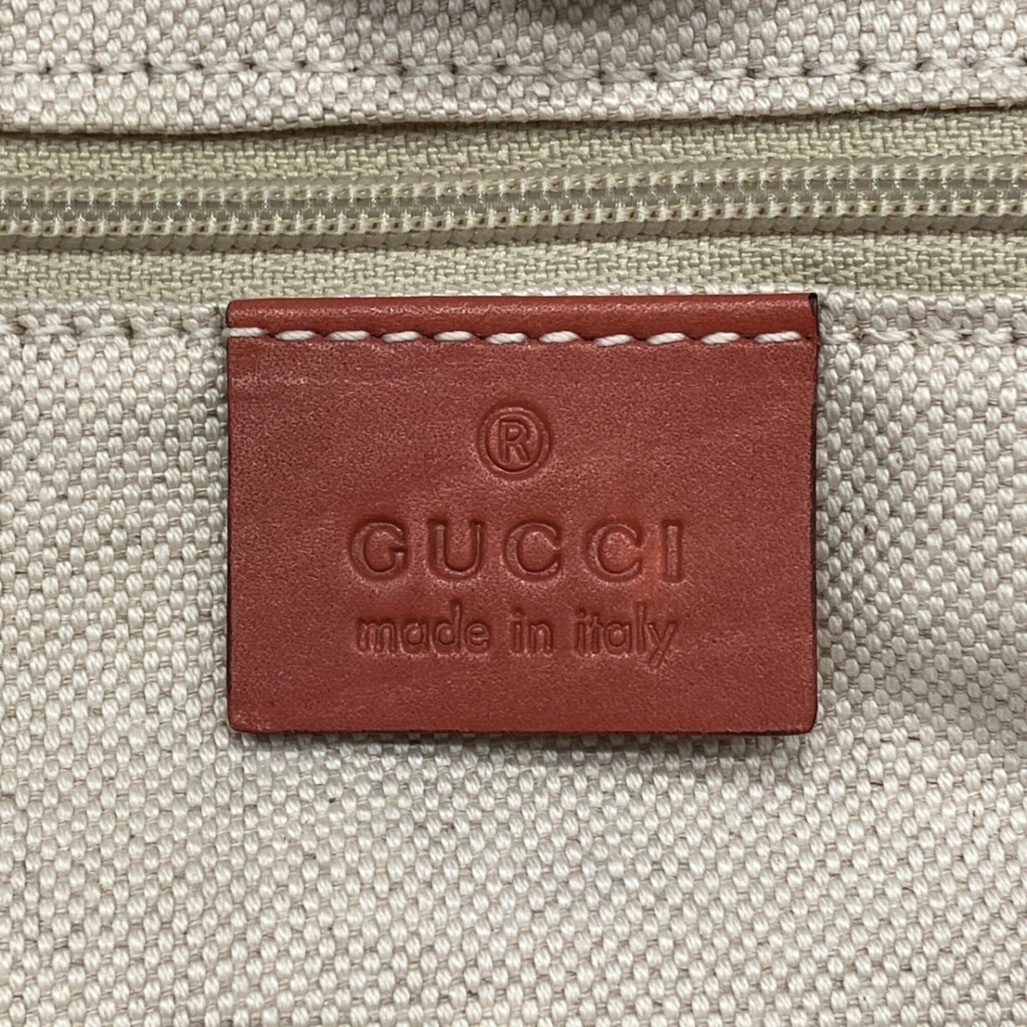 Cotton Leather Handbag (Pre-Owned) - Gucci - Modalova