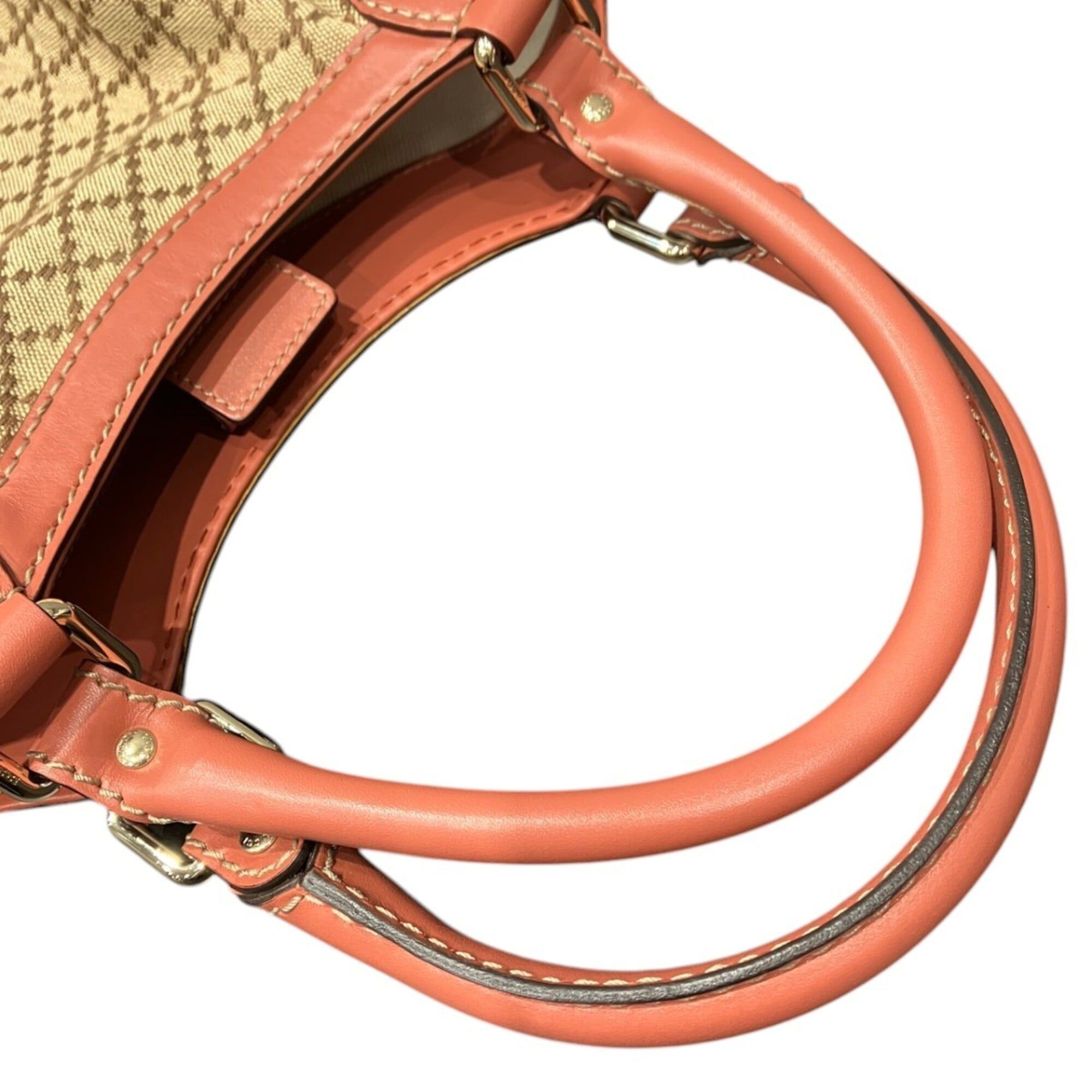 Cotton Leather Handbag (Pre-Owned) - Gucci - Modalova