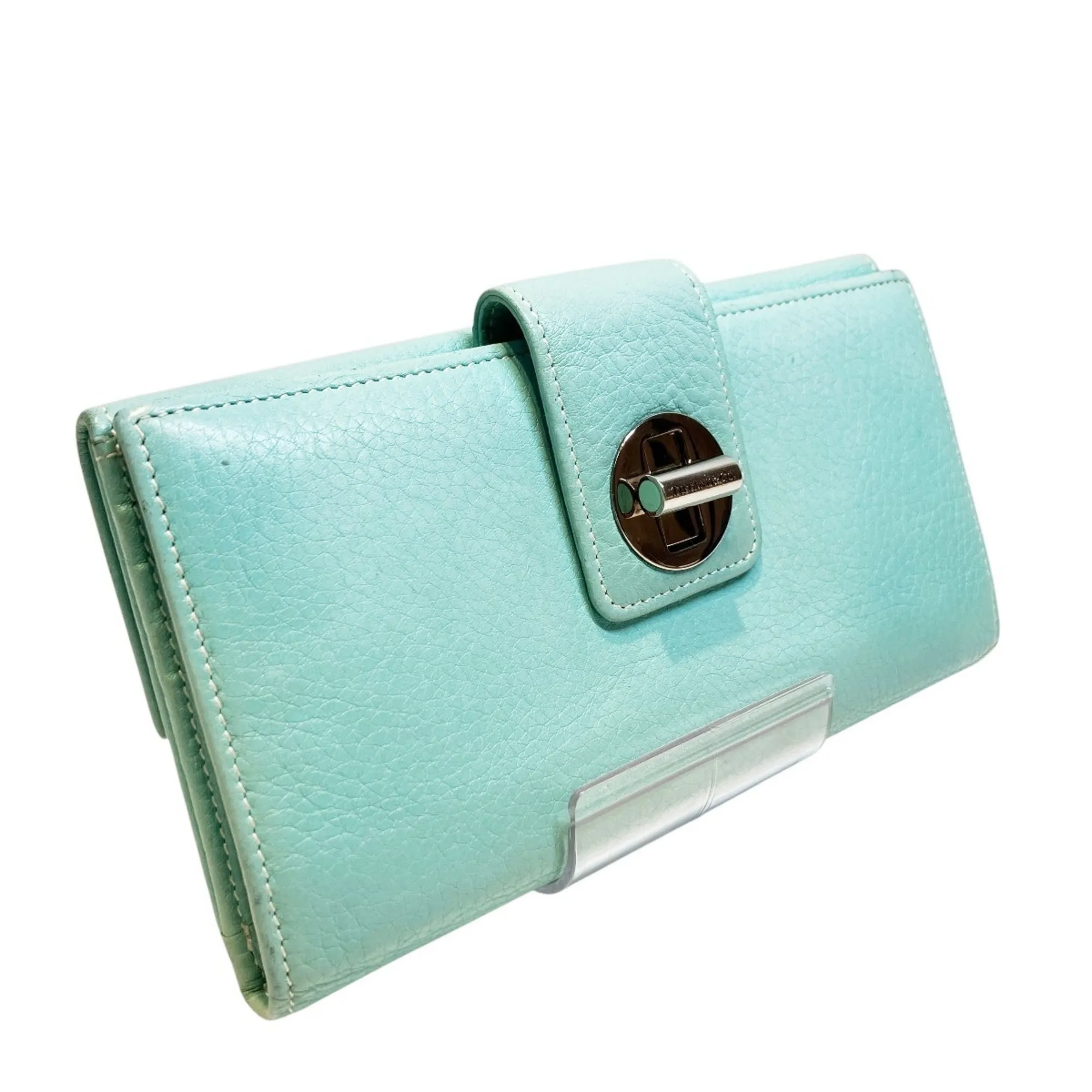 Leather Long Wallet (Bi-Fold) (Pre-Owned) - Tiffany - Modalova