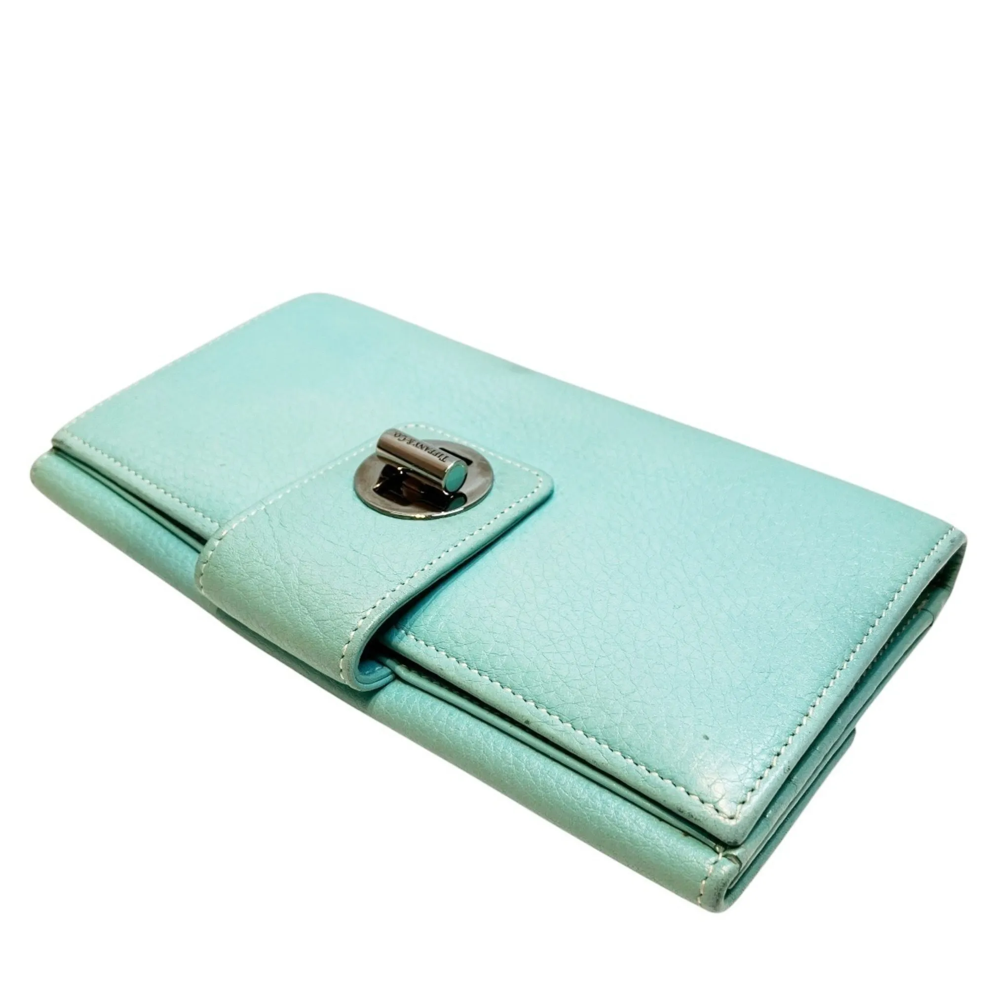 Leather Long Wallet (Bi-Fold) (Pre-Owned) - Tiffany - Modalova