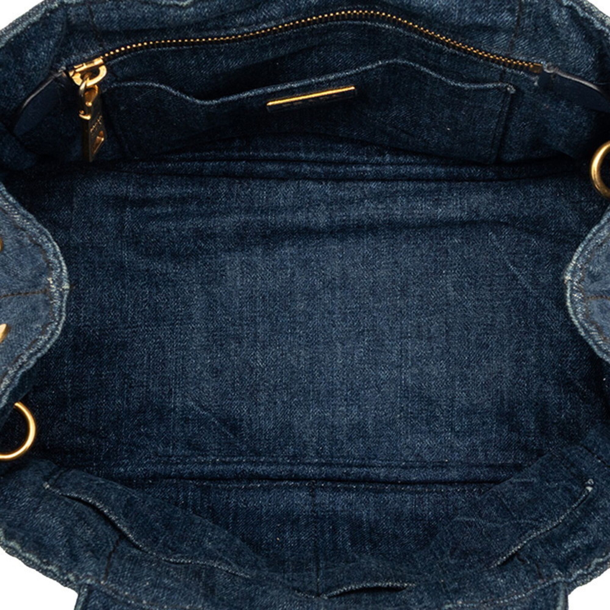 Denim Handbag Shoulder Bag (Pre-Owned) - Prada - Modalova