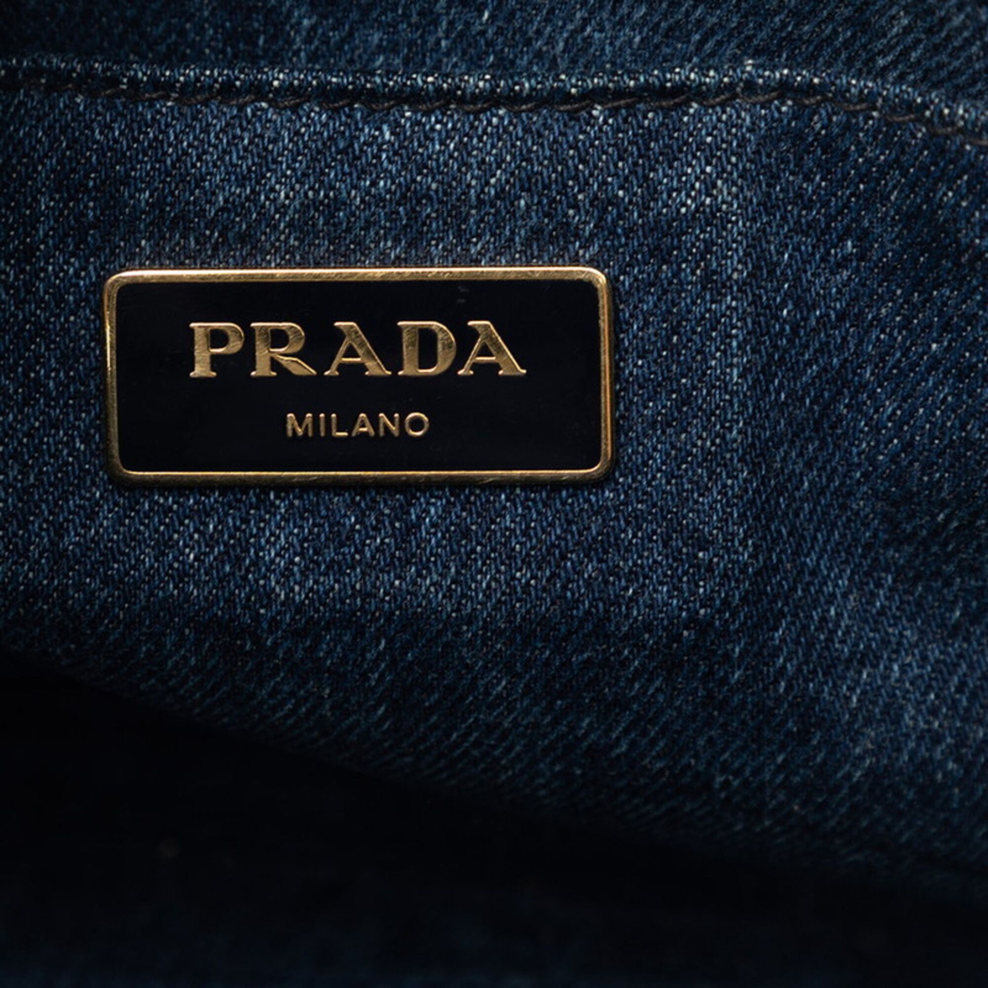 Denim Handbag Shoulder Bag (Pre-Owned) - Prada - Modalova