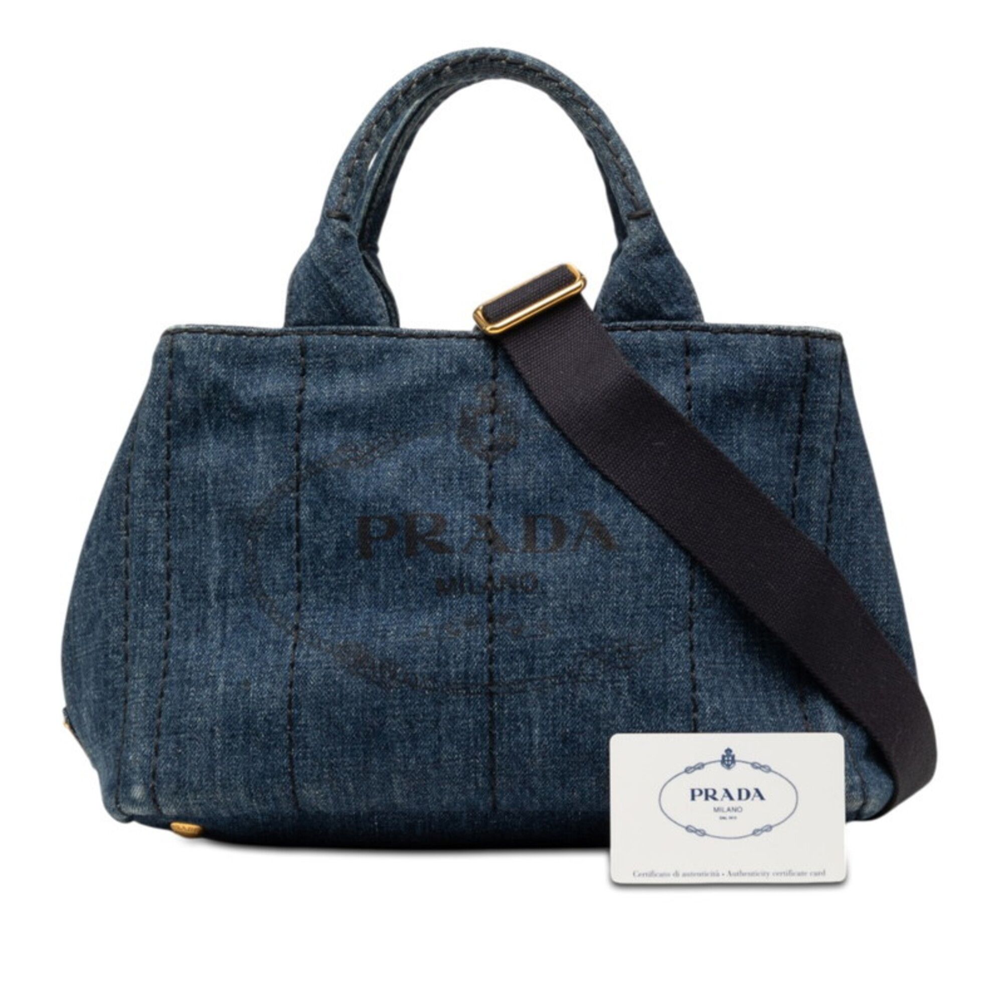 Denim Handbag Shoulder Bag (Pre-Owned) - Prada - Modalova