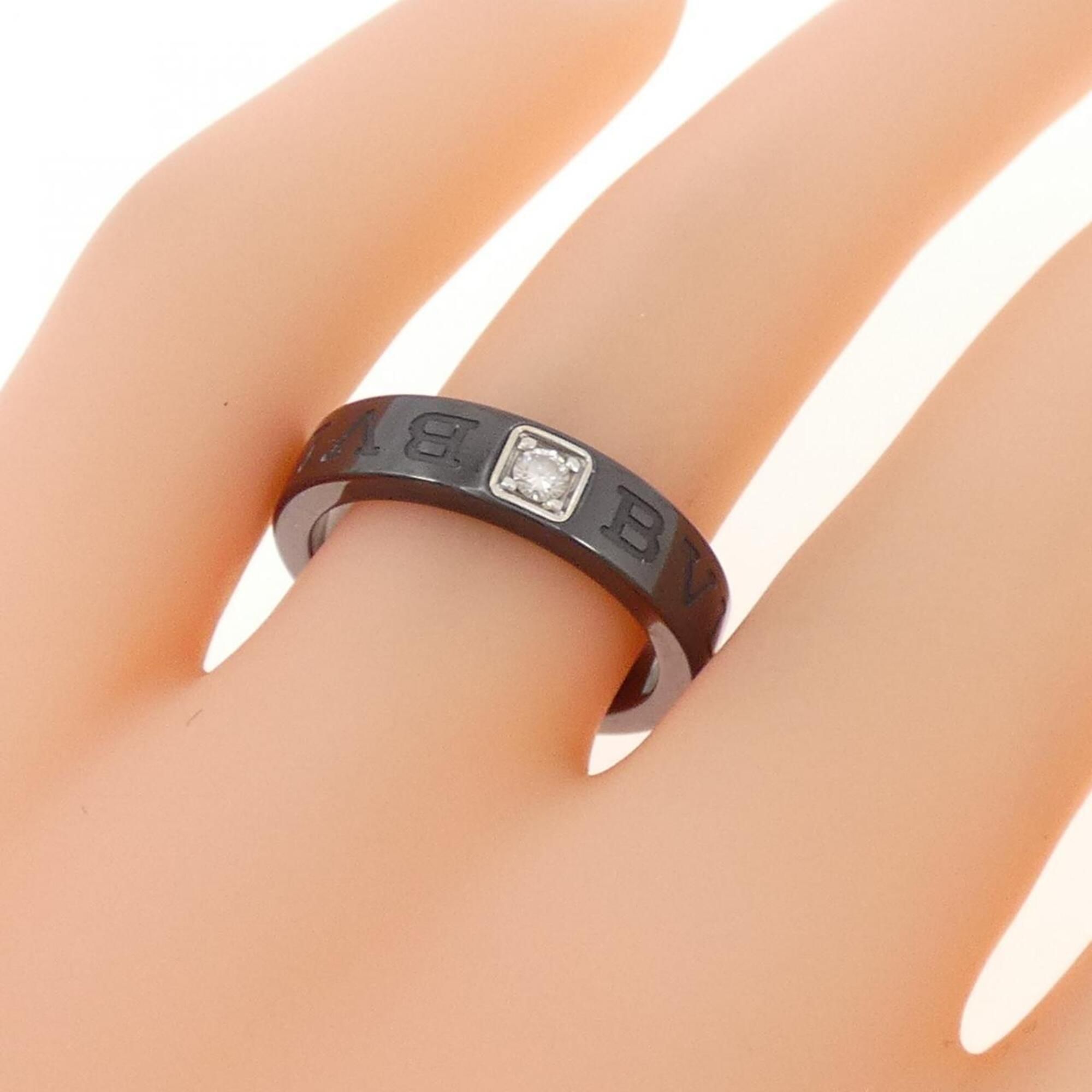 White Gold (18K) Ceramic Band Ring (Pre-Owned) - Bvlgari - Modalova