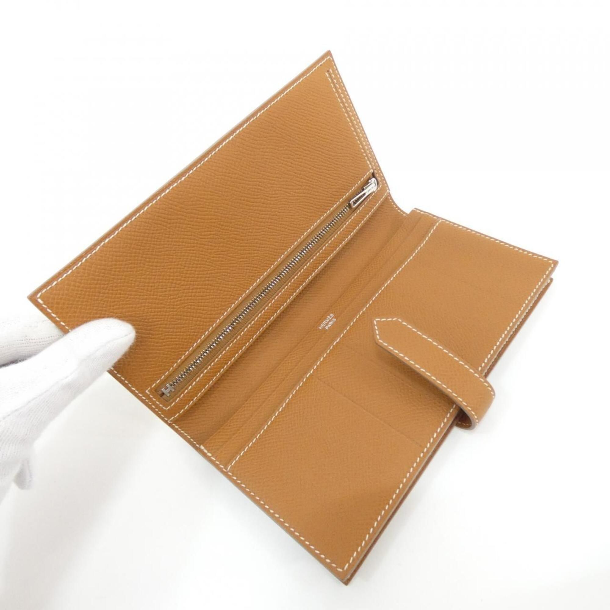 Bearn Epsom Leather Long Wallet (Bi-Fold) (Pre-Owned) - Hermes - Modalova