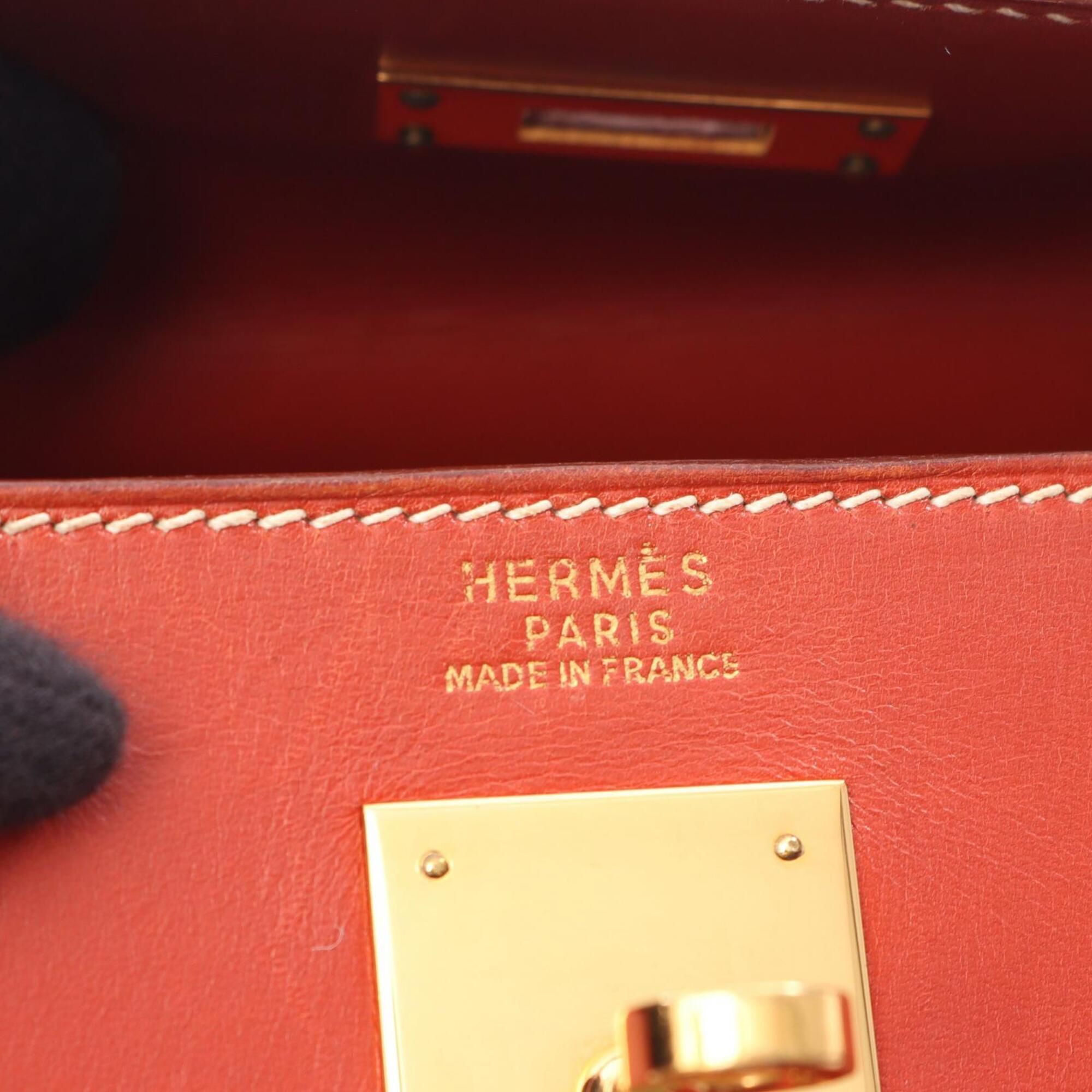 Box Calf Leather Handbag (Pre-Owned) - Hermes - Modalova