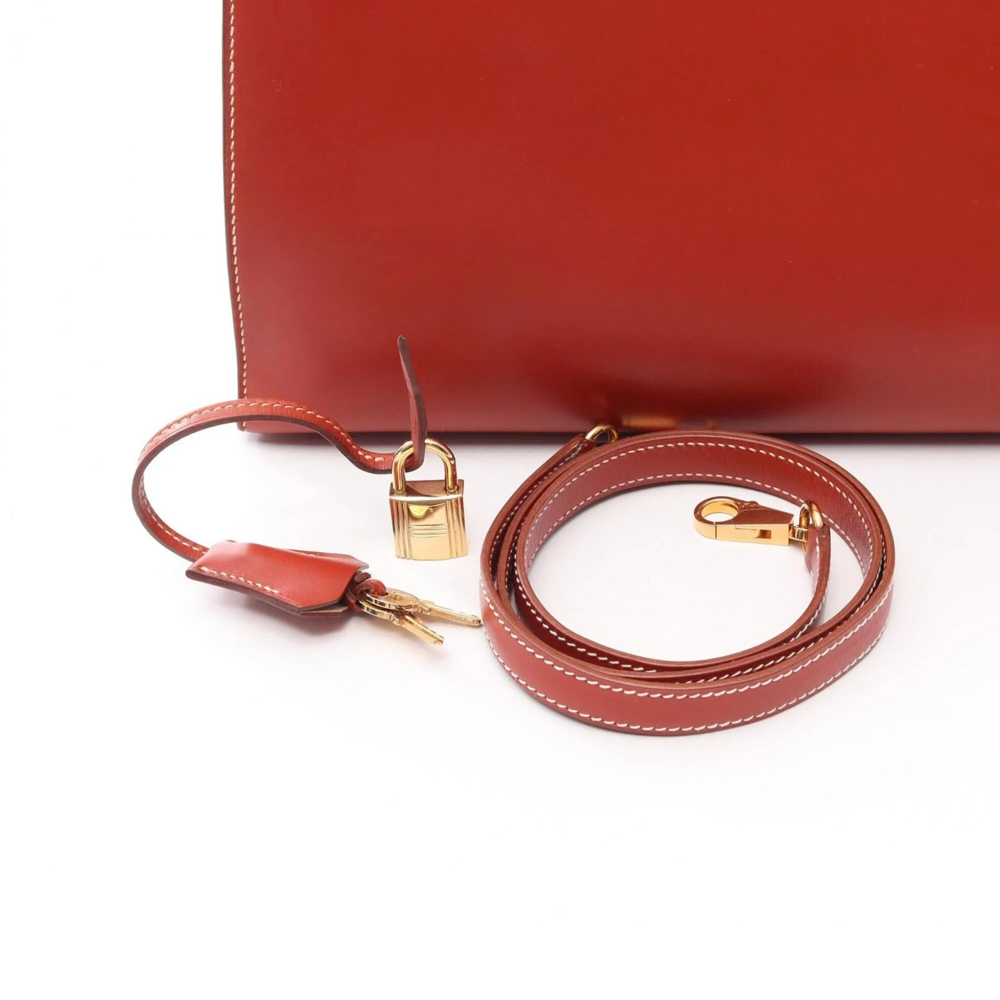 Box Calf Leather Handbag (Pre-Owned) - Hermes - Modalova