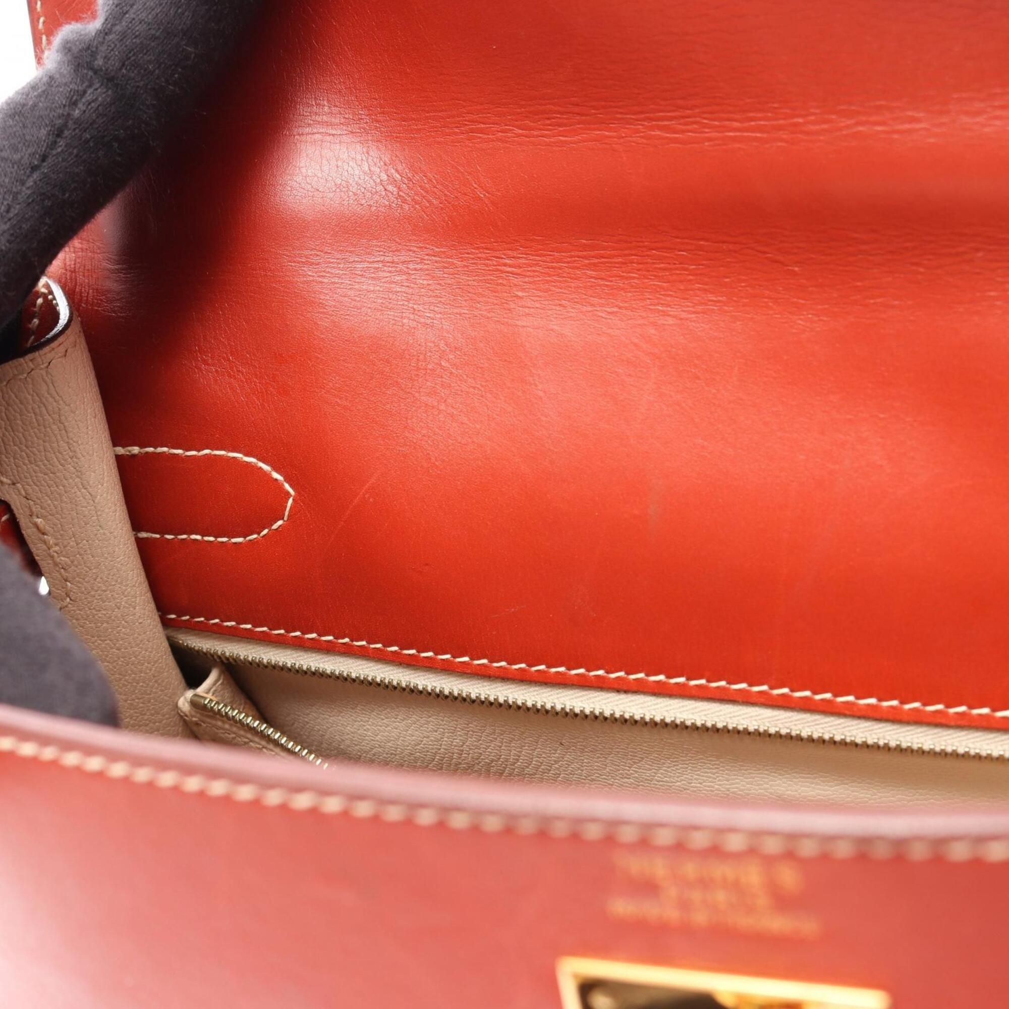 Box Calf Leather Handbag (Pre-Owned) - Hermes - Modalova