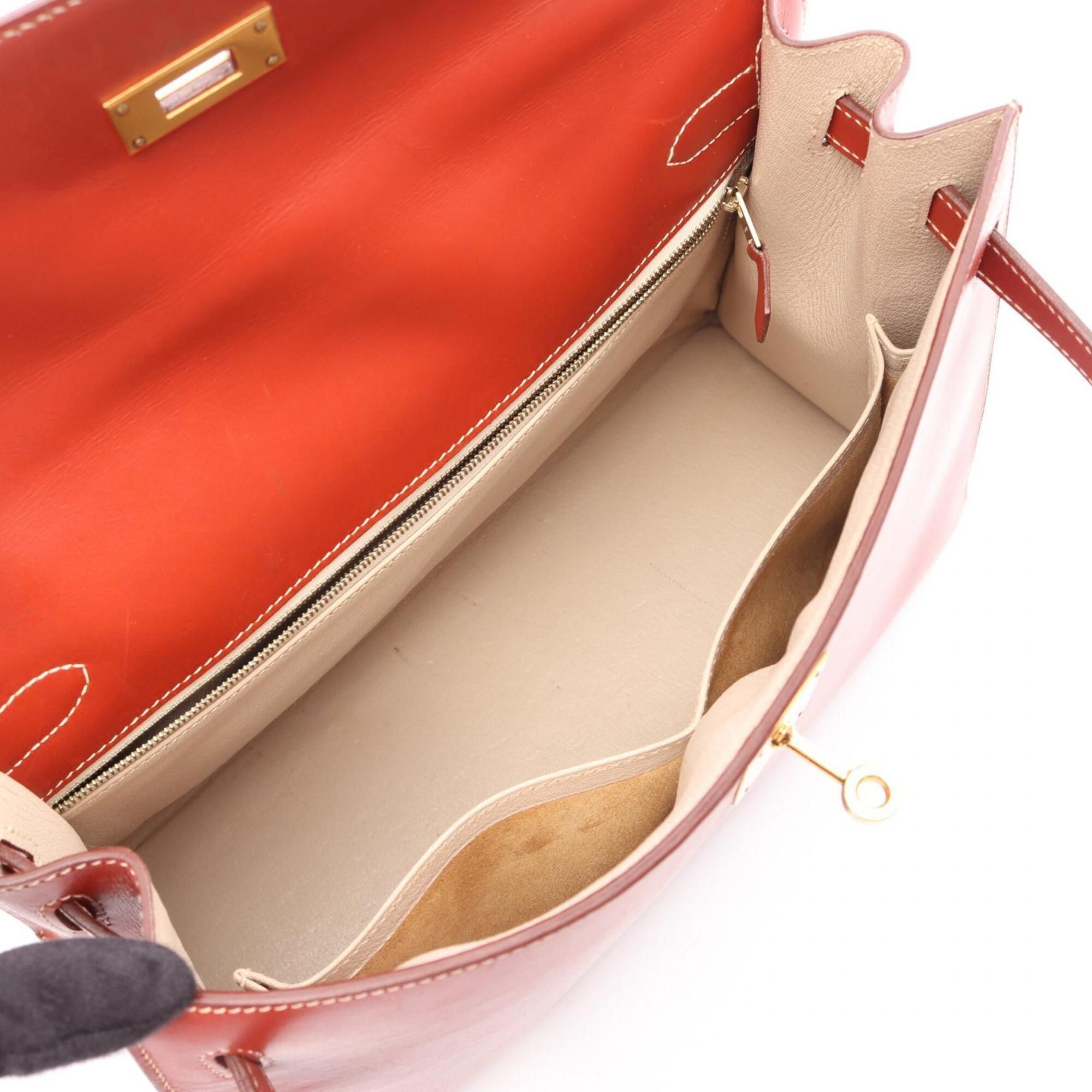 Box Calf Leather Handbag (Pre-Owned) - Hermes - Modalova