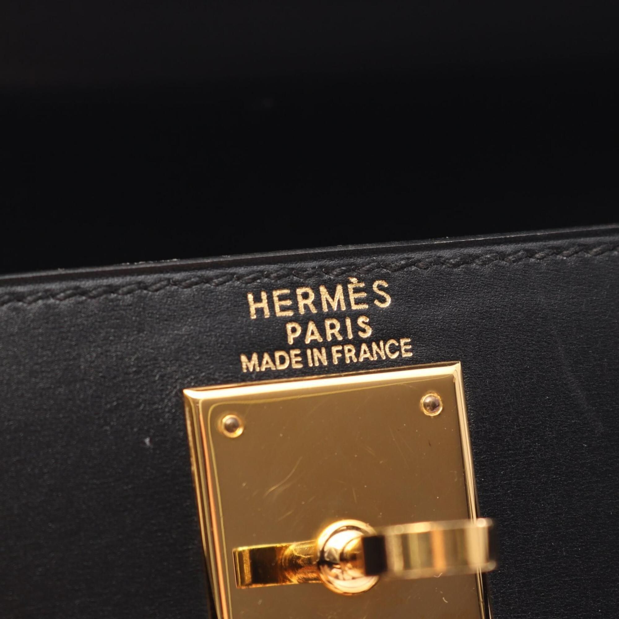 Box Calf Leather Leather Handbag (Pre-Owned) - Hermes - Modalova