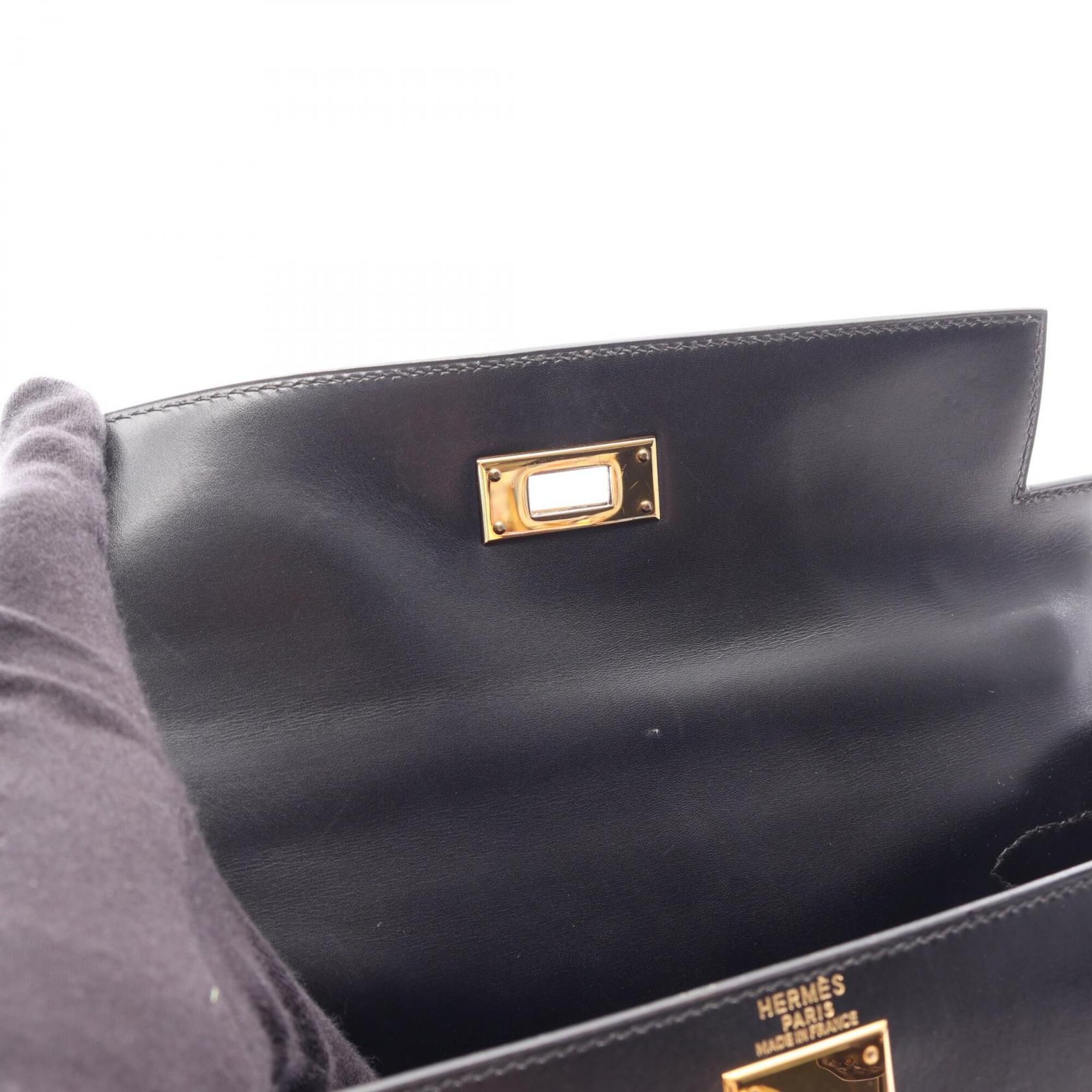 Box Calf Leather Leather Handbag (Pre-Owned) - Hermes - Modalova