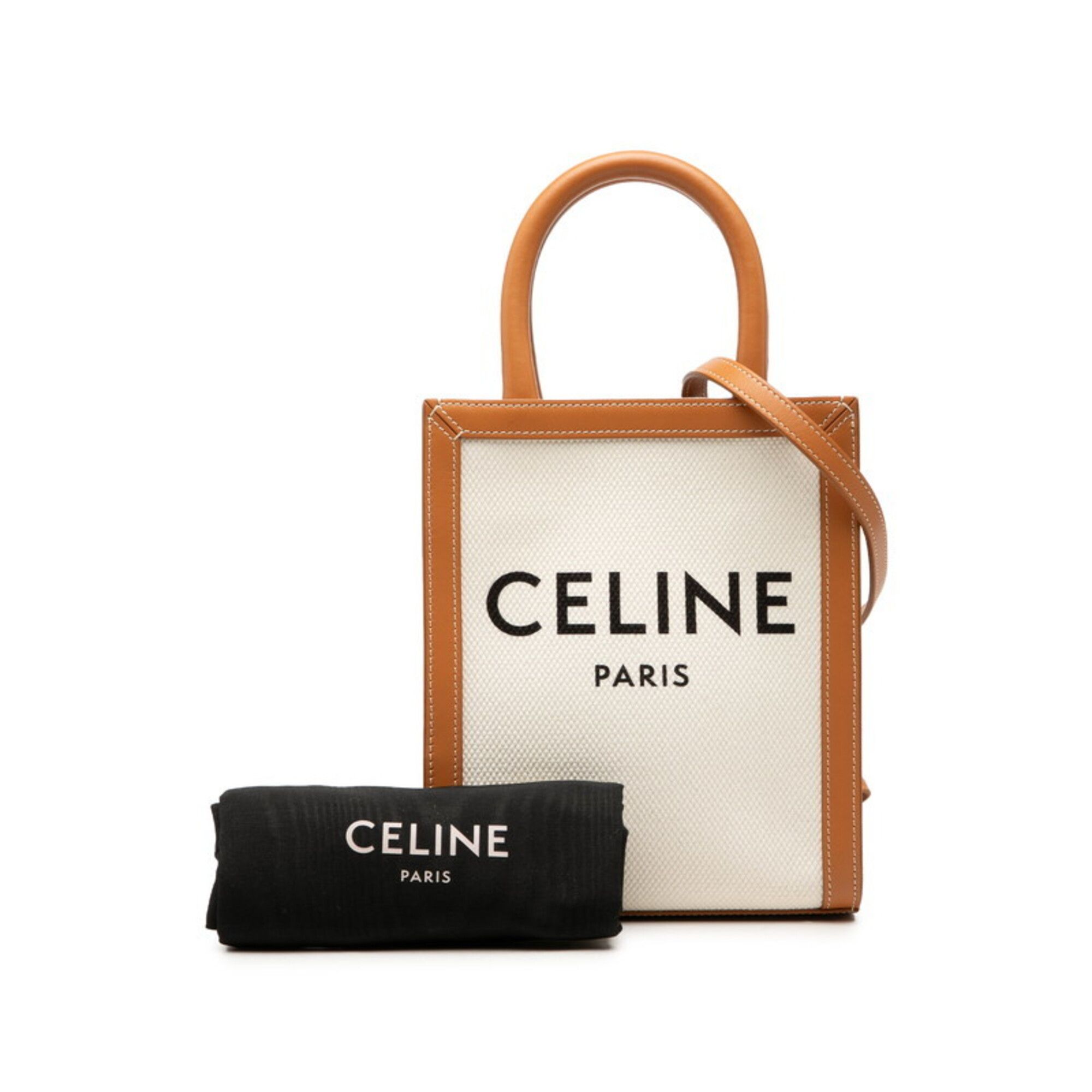 Canvas Leather Handbag Shoulder Bag (Pre-Owned) - Celine - Modalova