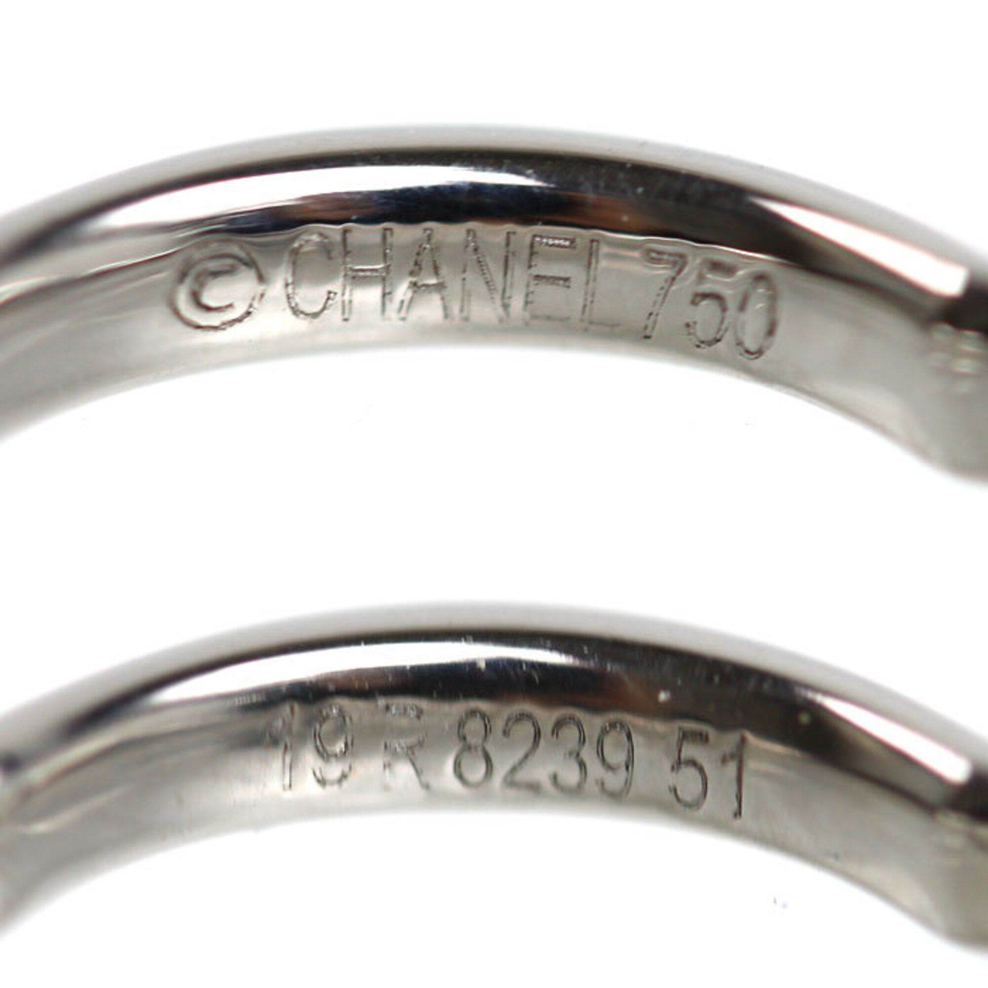 White Gold (18K) Band Ring (Pre-Owned) - Chanel - Modalova