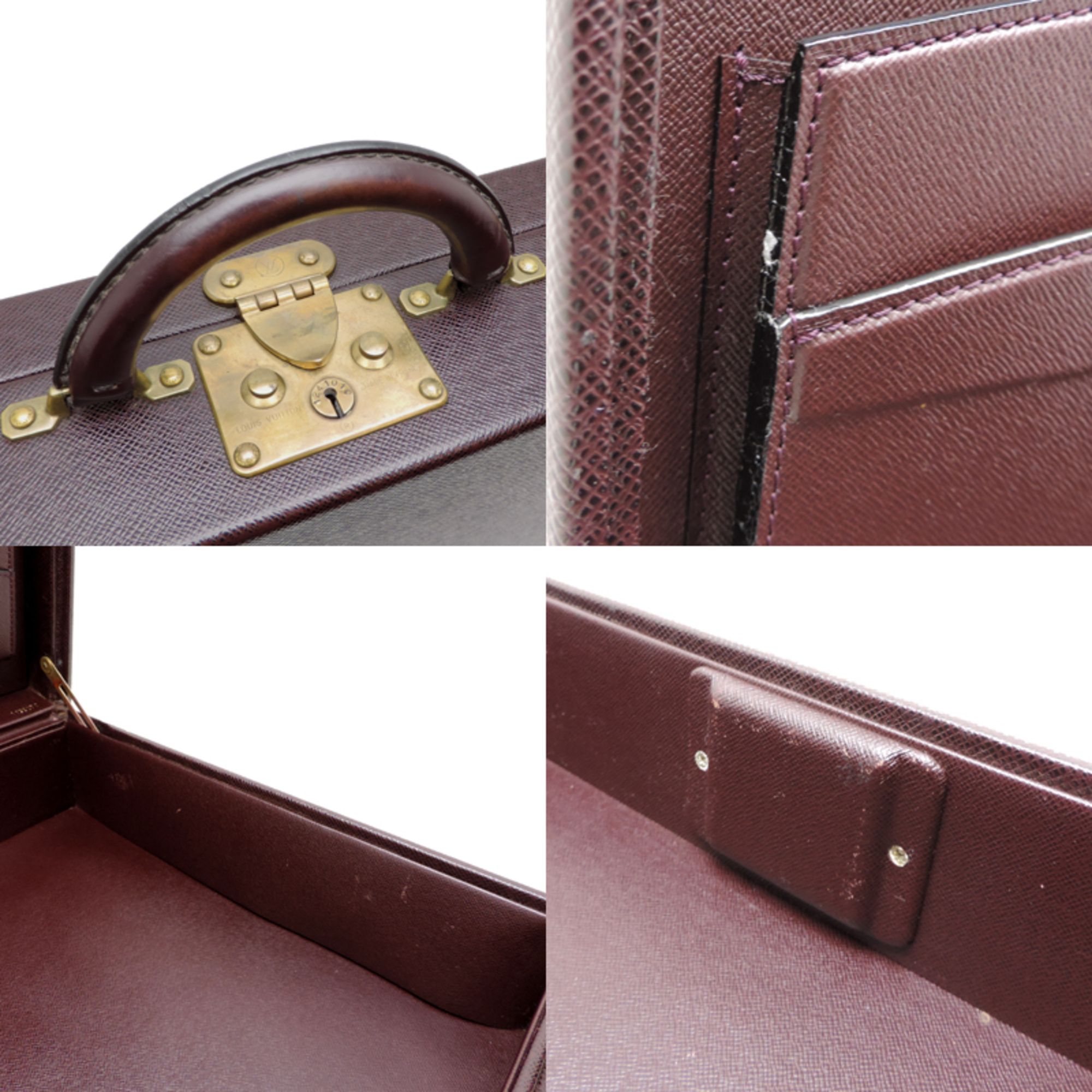 Taiga Leather Attaché Case (Pre-Owned) - Louis Vuitton - Modalova