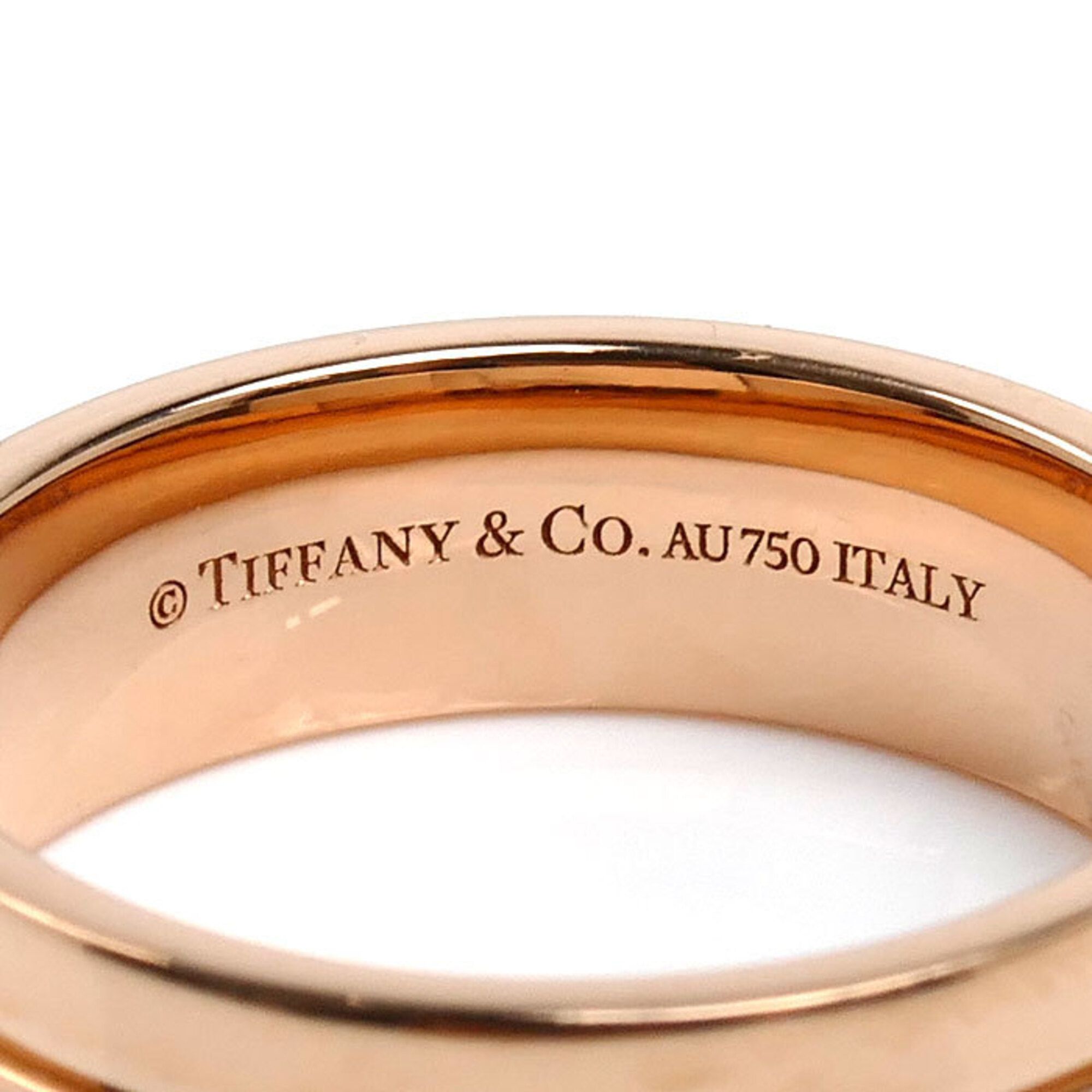 Pink Gold (18K) Band Ring (Pre-Owned) - Tiffany - Modalova