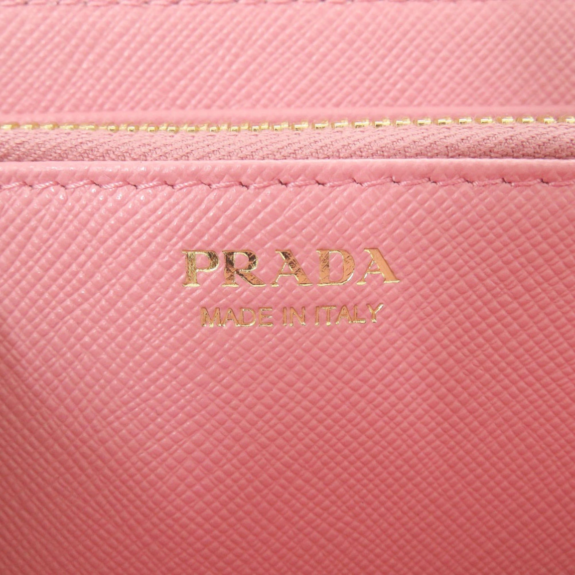 Leather Long Wallet (Bi-Fold) (Pre-Owned) - Prada - Modalova