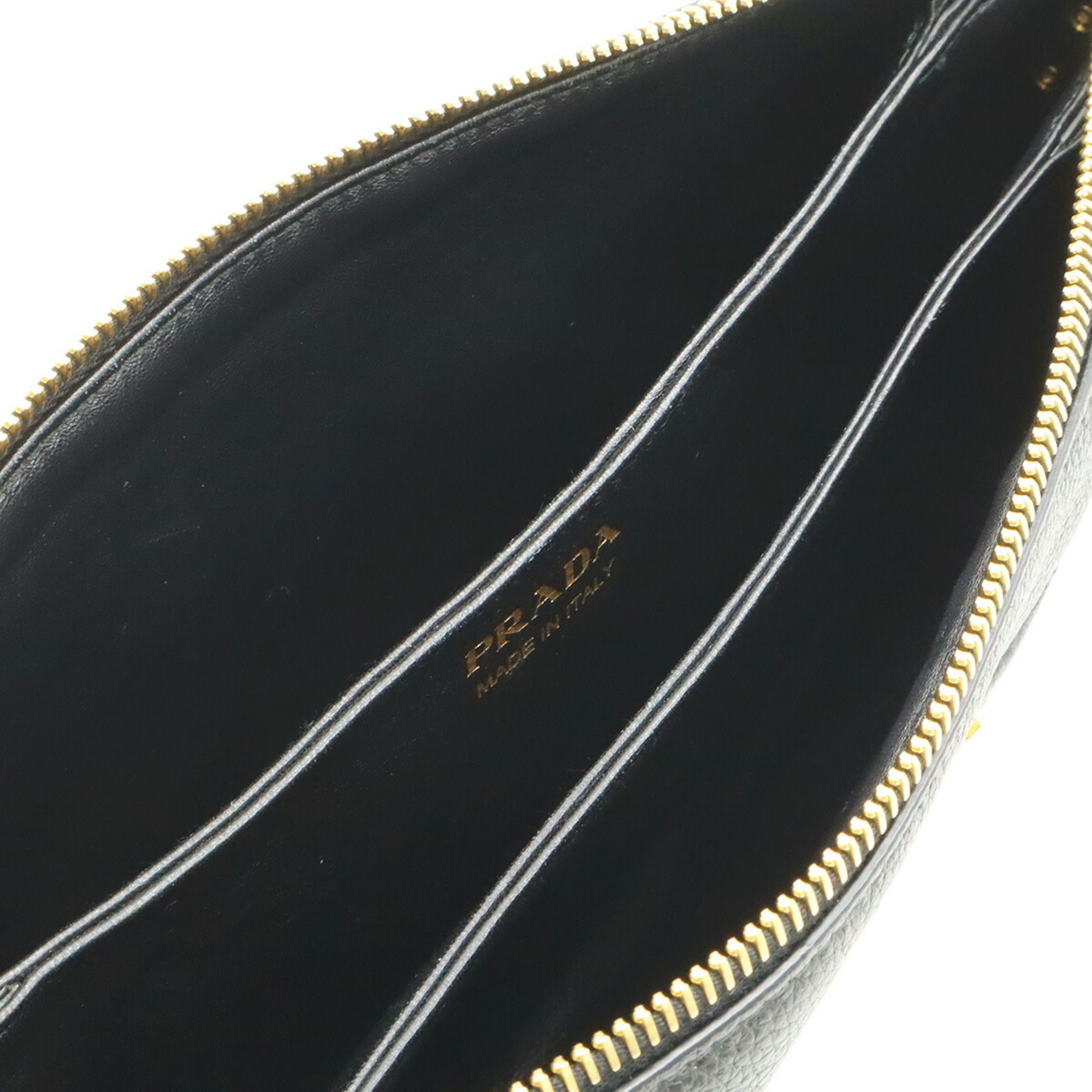Leather Clutch Bag Shoulder Bag (Pre-Owned) - Prada - Modalova
