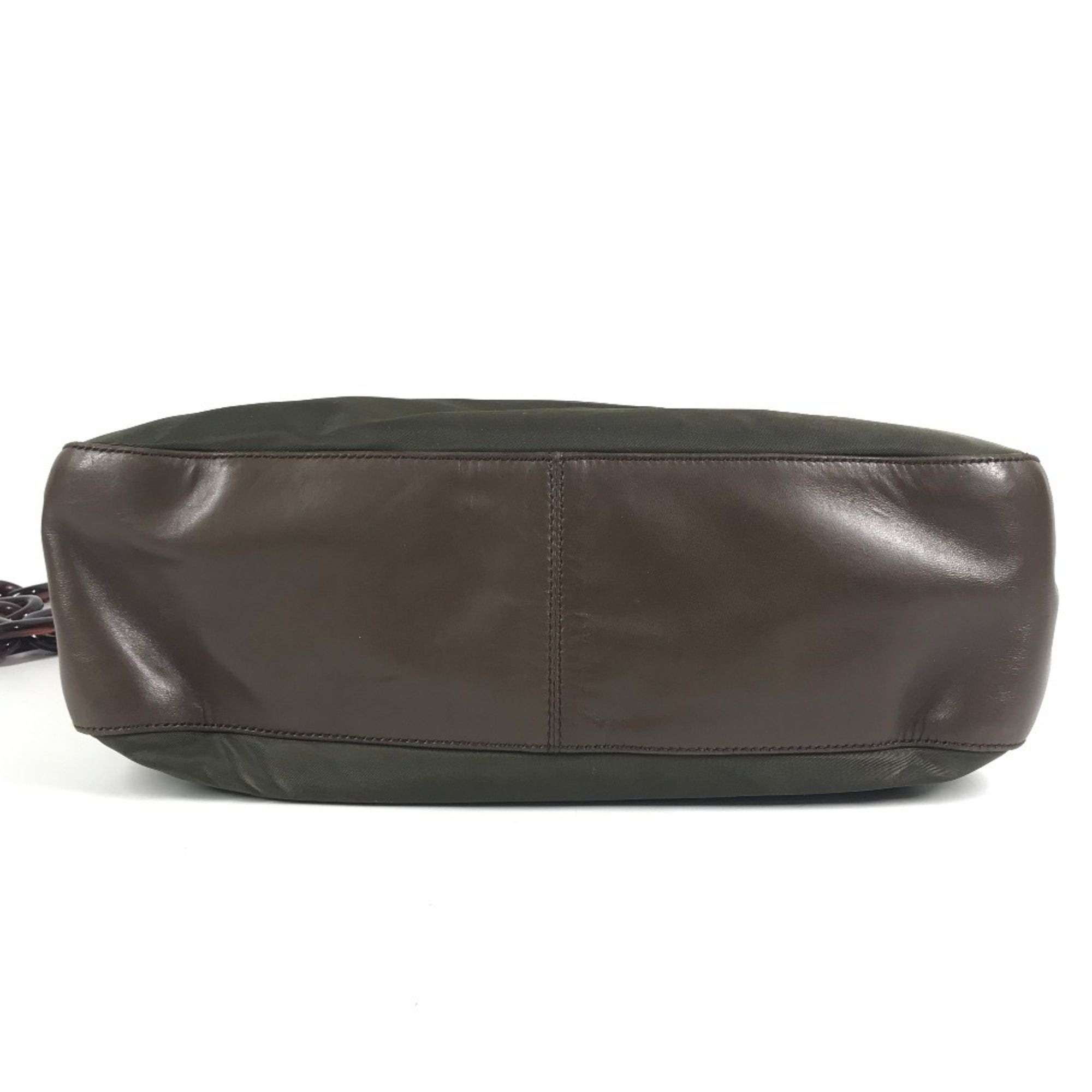 Leather Nylon Shoulder Bag Tote Bag (Pre-Owned) - Prada - Modalova