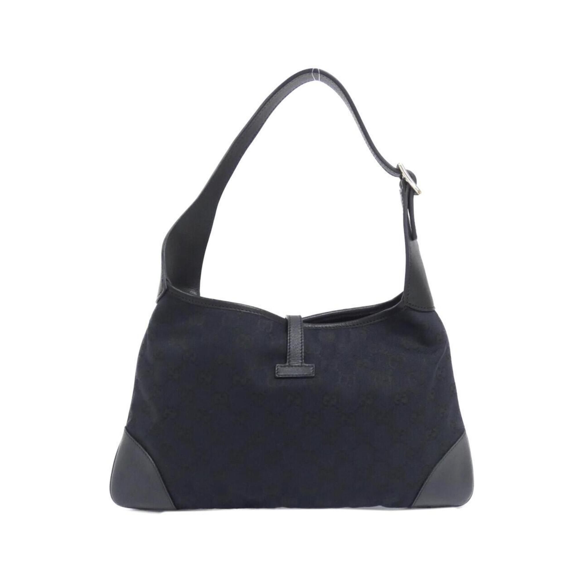 Gg Canvas Leather Shoulder Bag (Pre-Owned) - Gucci - Modalova