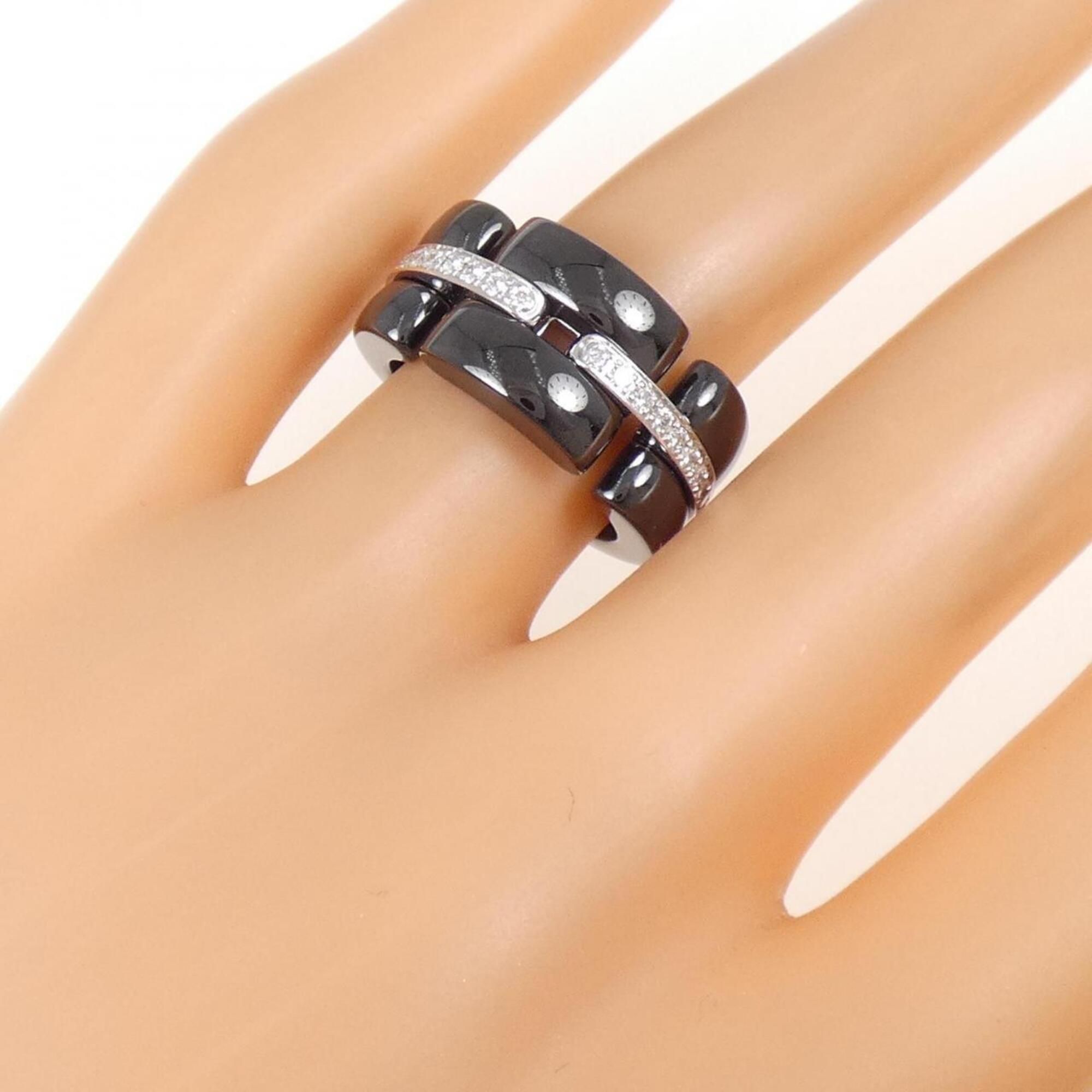 White Gold (18K) Ceramic Band Ring (Pre-Owned) - Chanel - Modalova