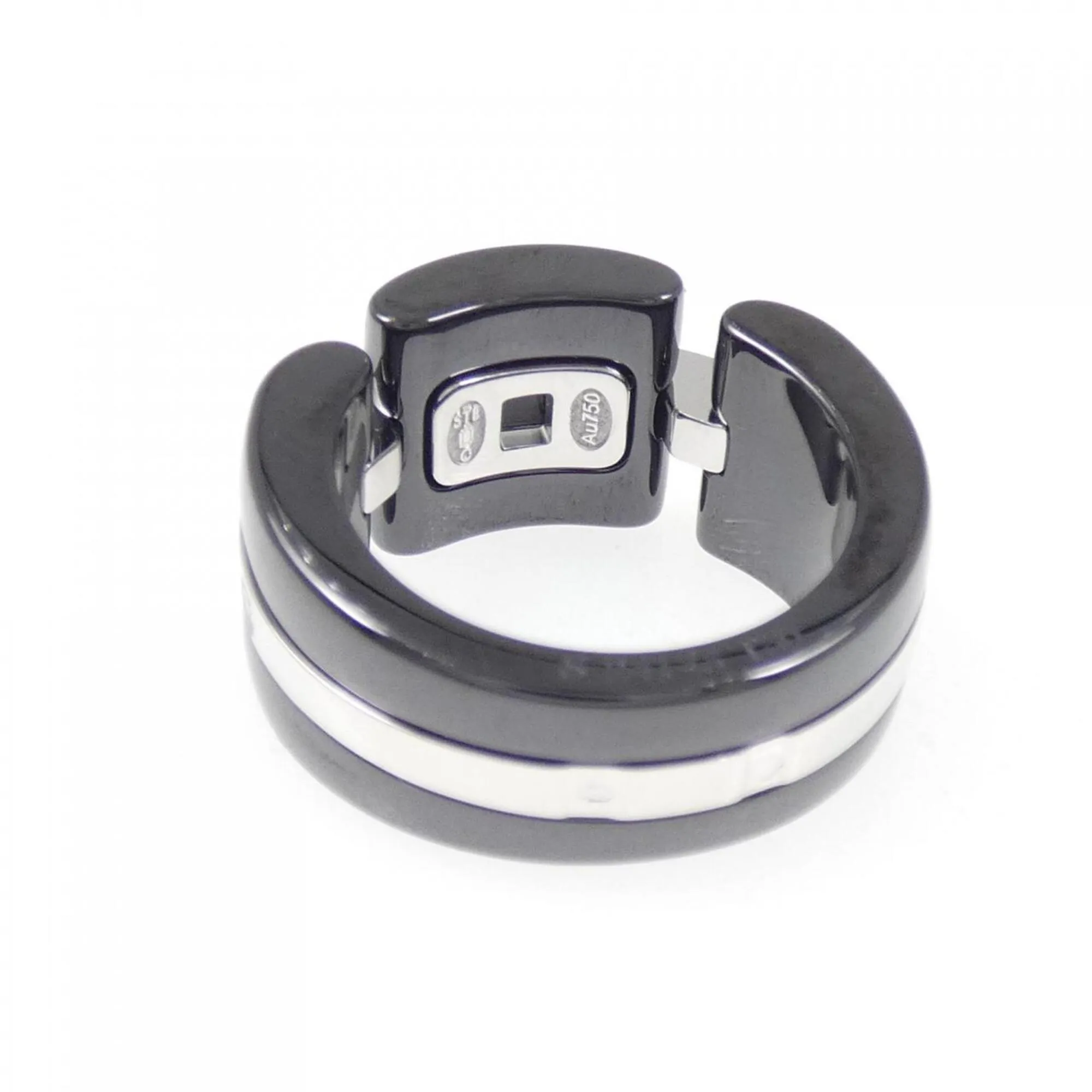 White Gold (18K) Ceramic Band Ring (Pre-Owned) - Chanel - Modalova