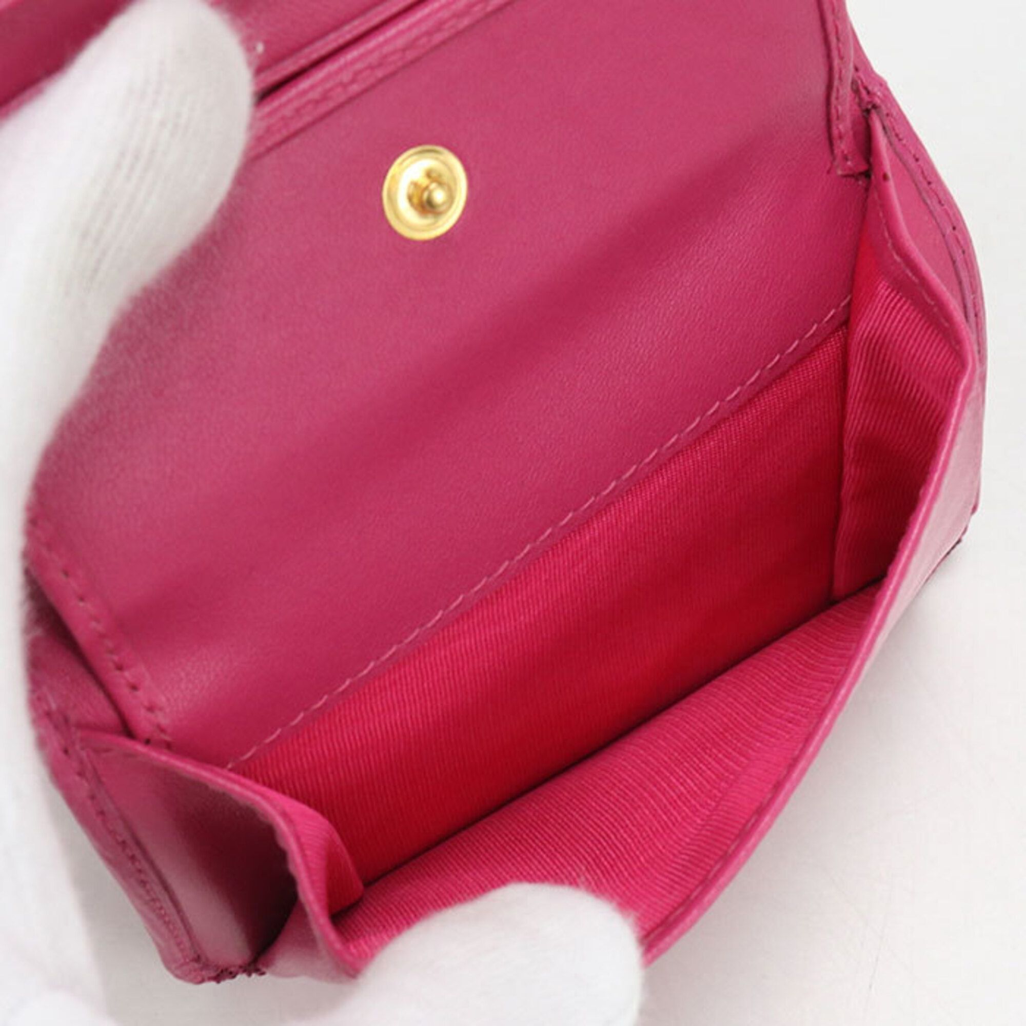 Leather Wallet (Tri-Fold) (Pre-Owned) - Prada - Modalova