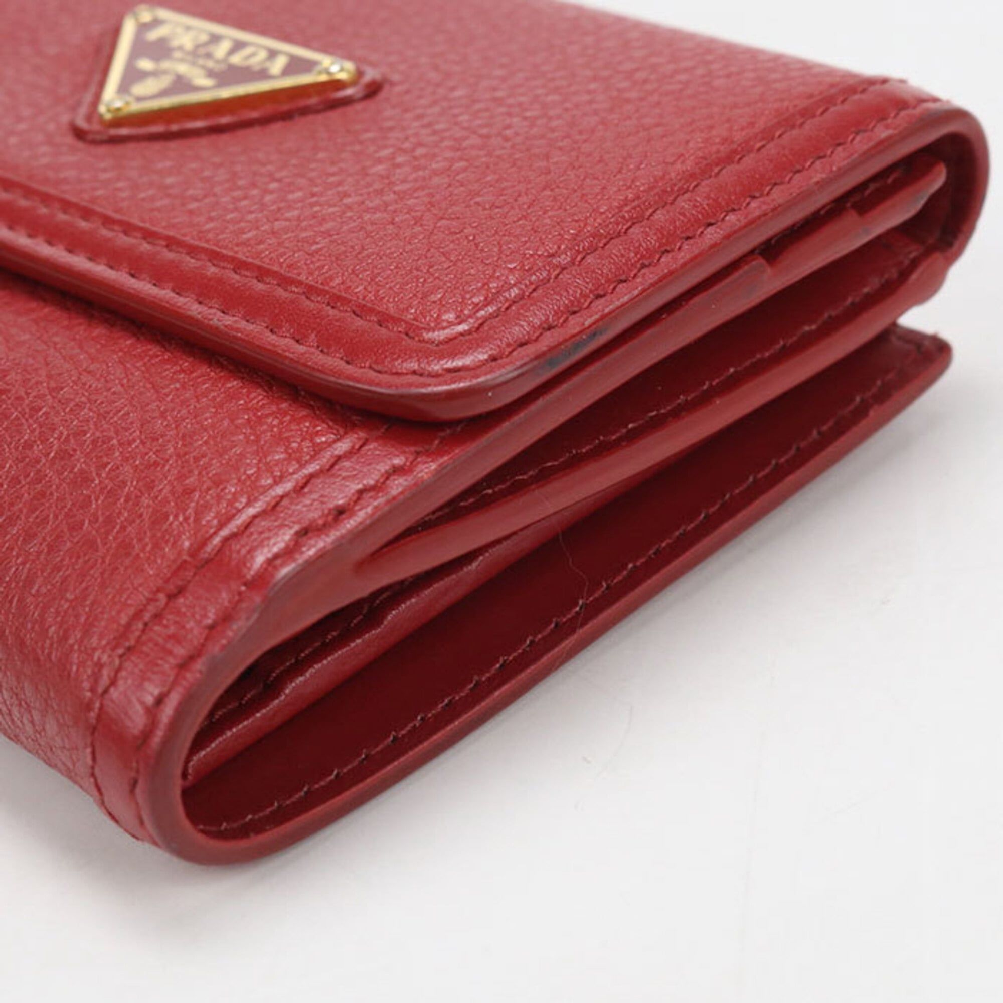 Leather Wallet (Bi-Fold) (Pre-Owned) - Prada - Modalova