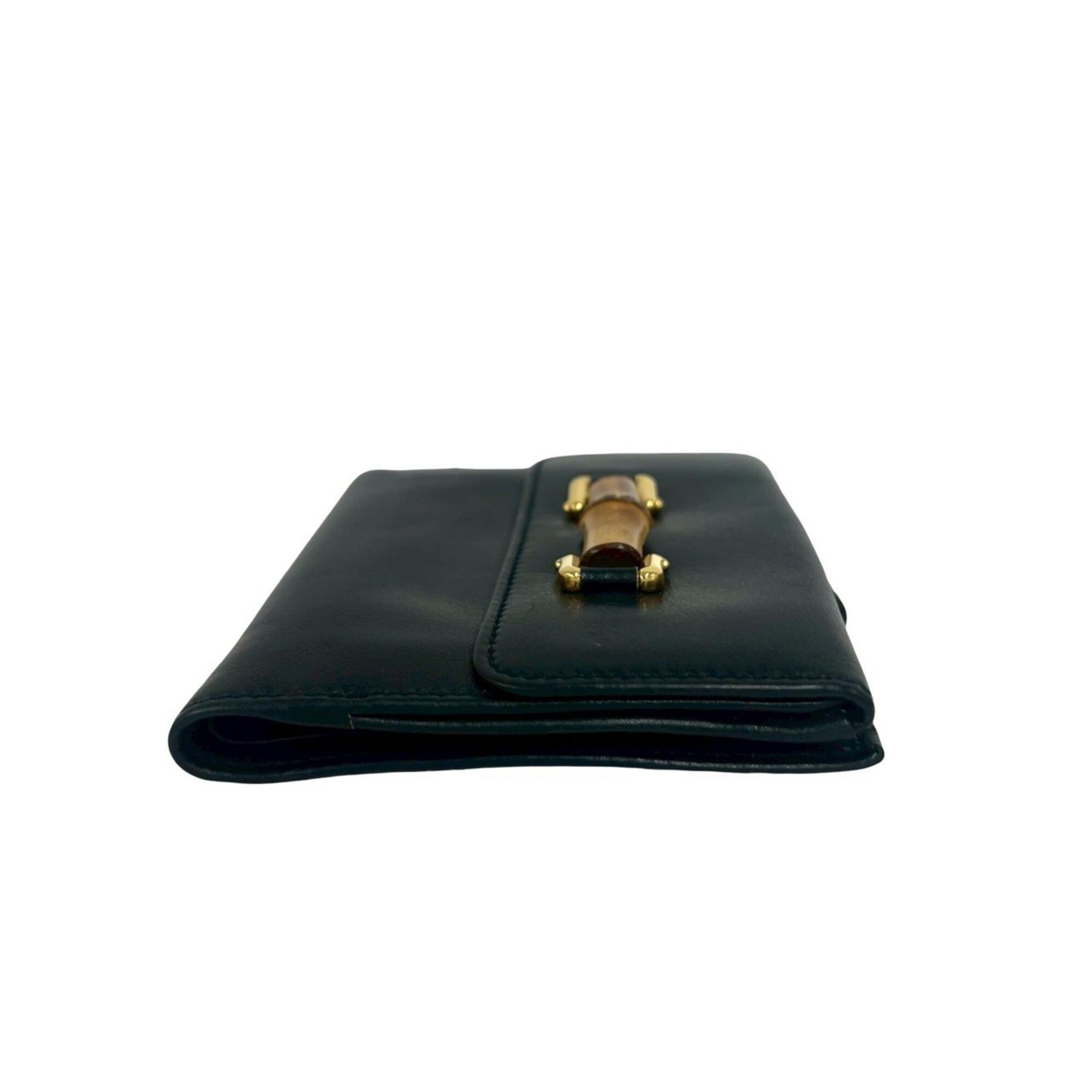 Leather Bamboo Wallet (Bi-Fold) (Pre-Owned) - Gucci - Modalova