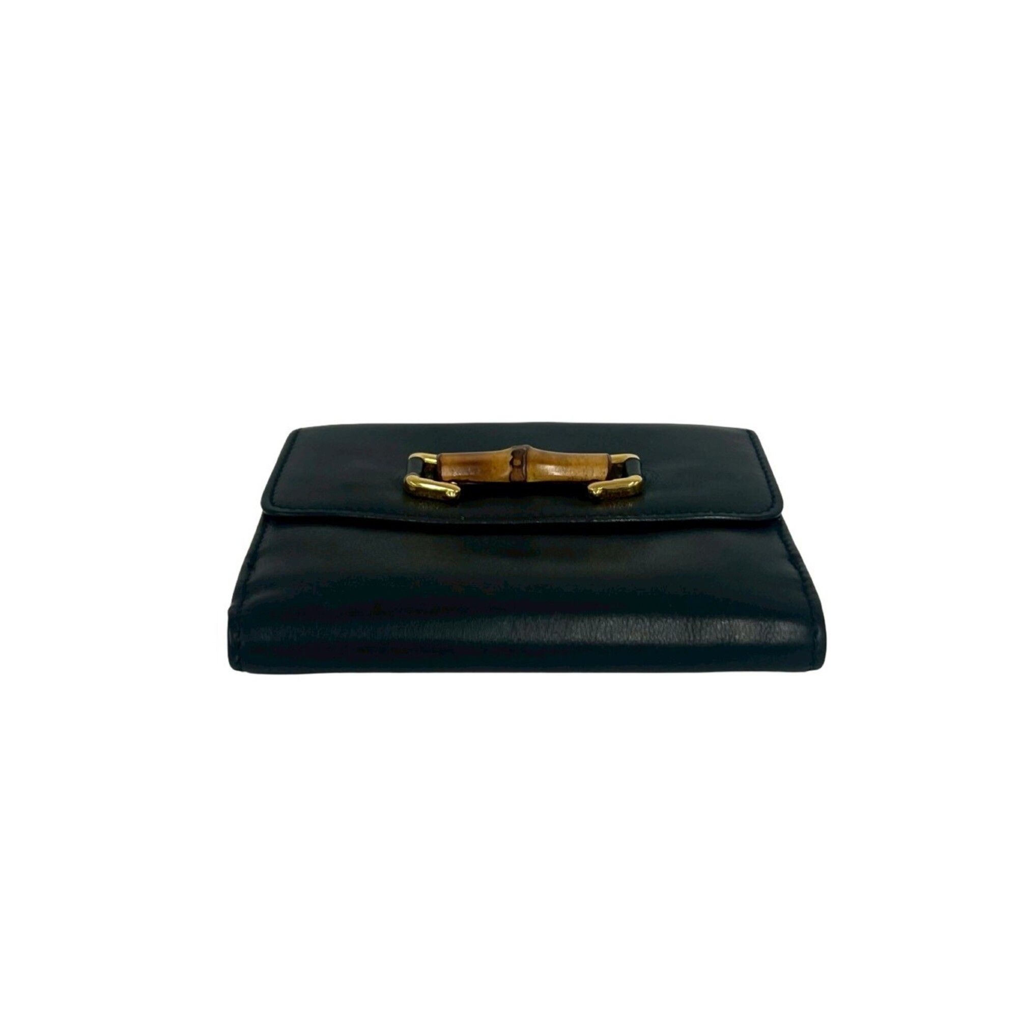 Leather Bamboo Wallet (Bi-Fold) (Pre-Owned) - Gucci - Modalova