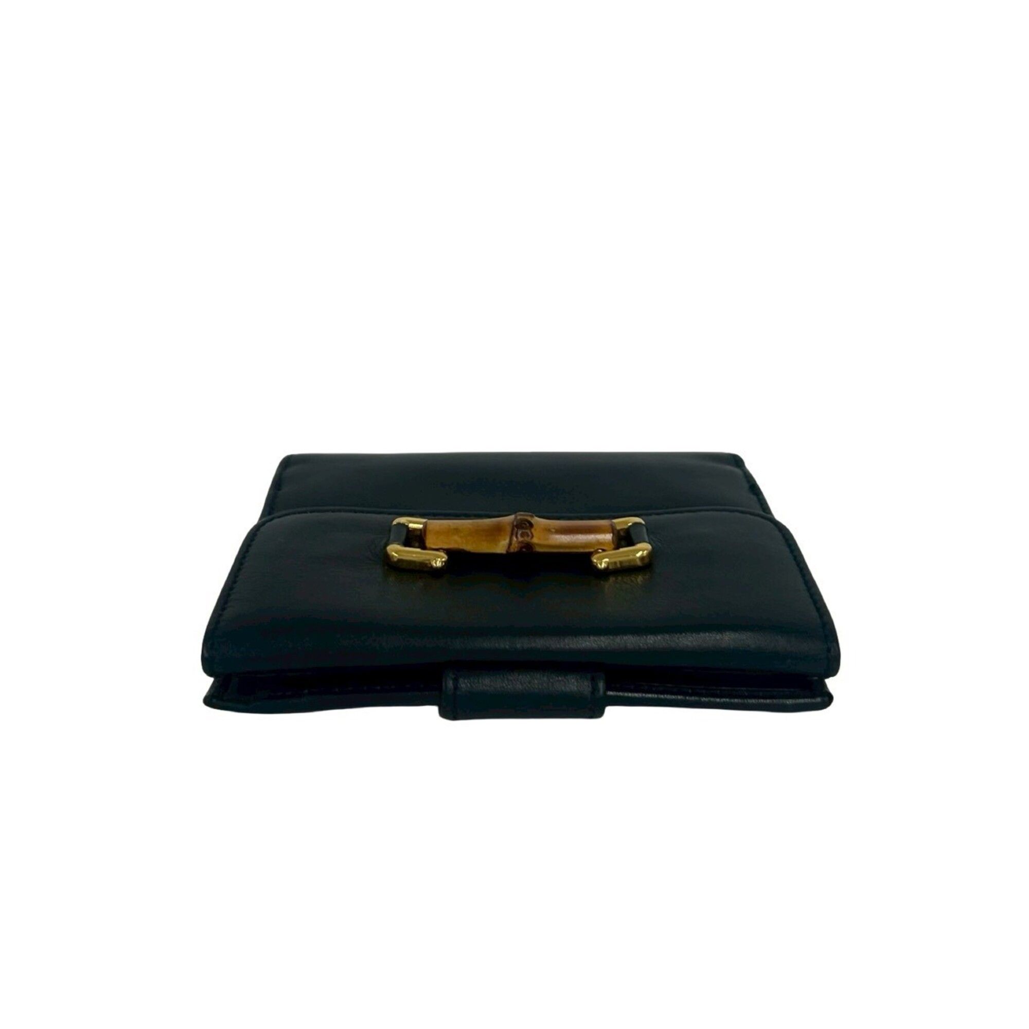 Leather Bamboo Wallet (Bi-Fold) (Pre-Owned) - Gucci - Modalova