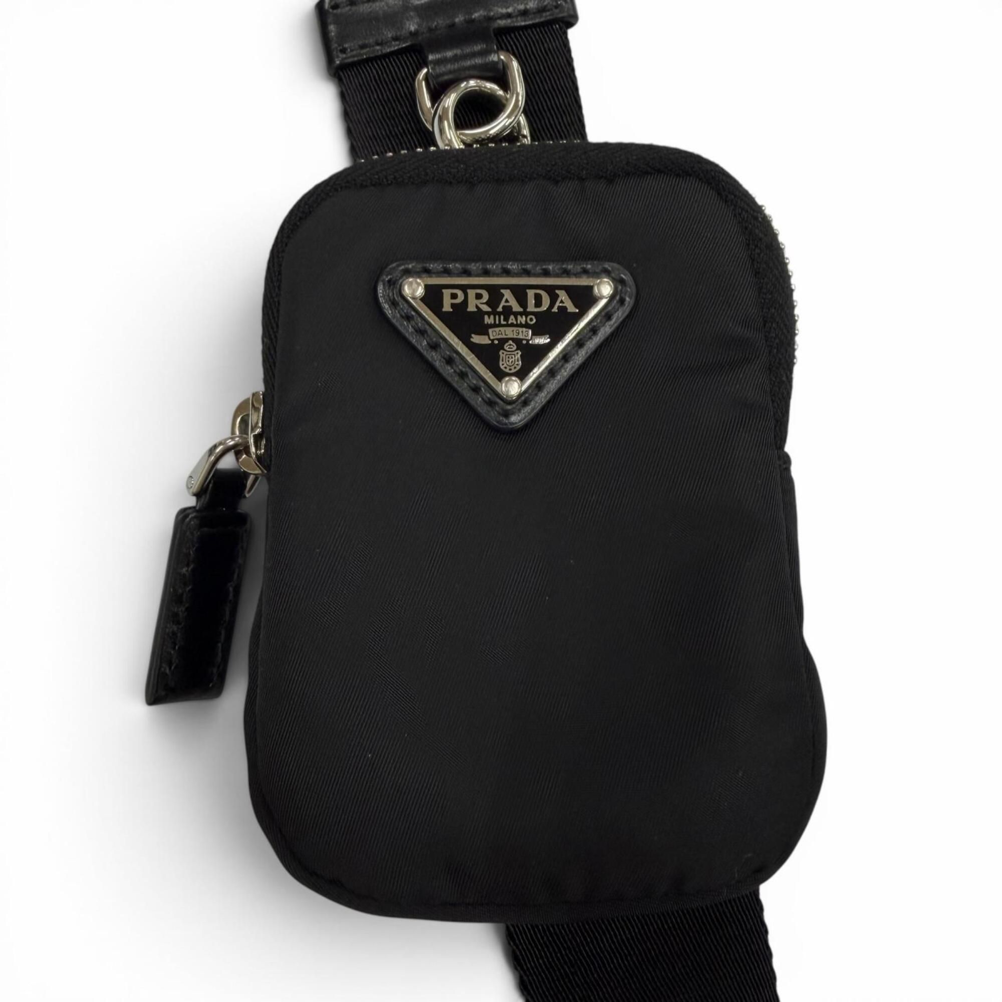 Nylon Leather Pouch Shoulder Bag (Pre-Owned) - Prada - Modalova