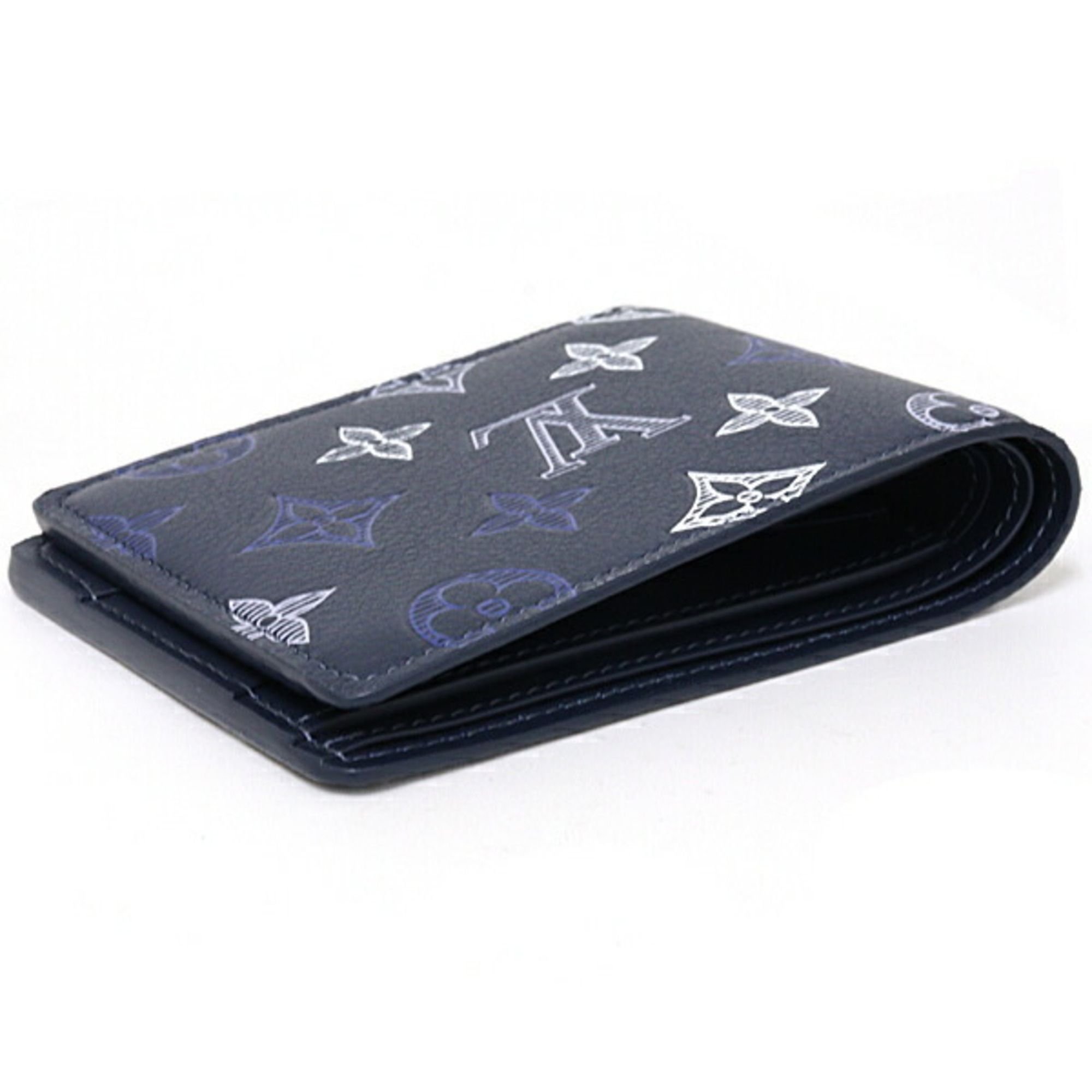Monogram Shadow Monogram Shadow Leather Wallet (Bi-Fold) (Pre-Owned) - Louis Vuitton - Modalova
